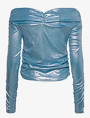 Notes du Nord - Ice Blouse - long-sleeved blouses - bluebird - 1