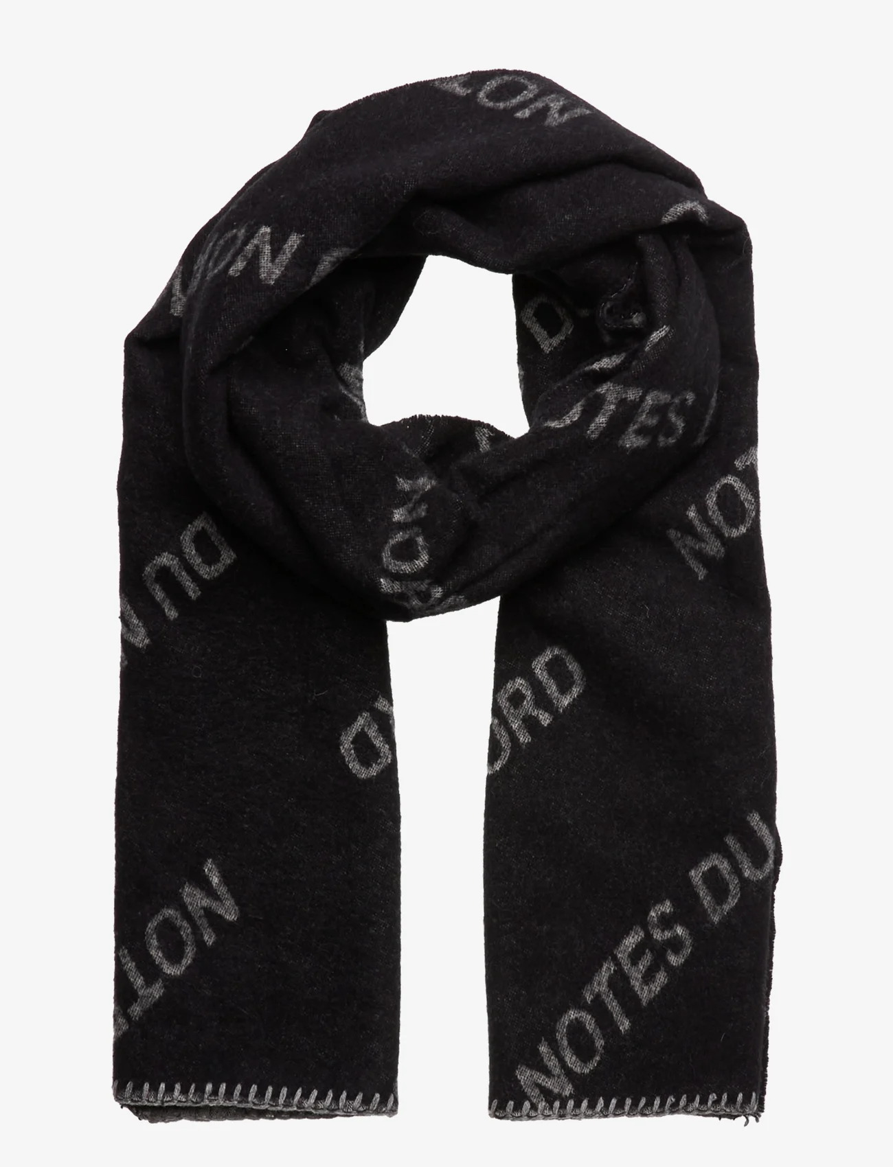 Notes du Nord - Isaya Wool Scarf - winter scarves - noir mix - 0