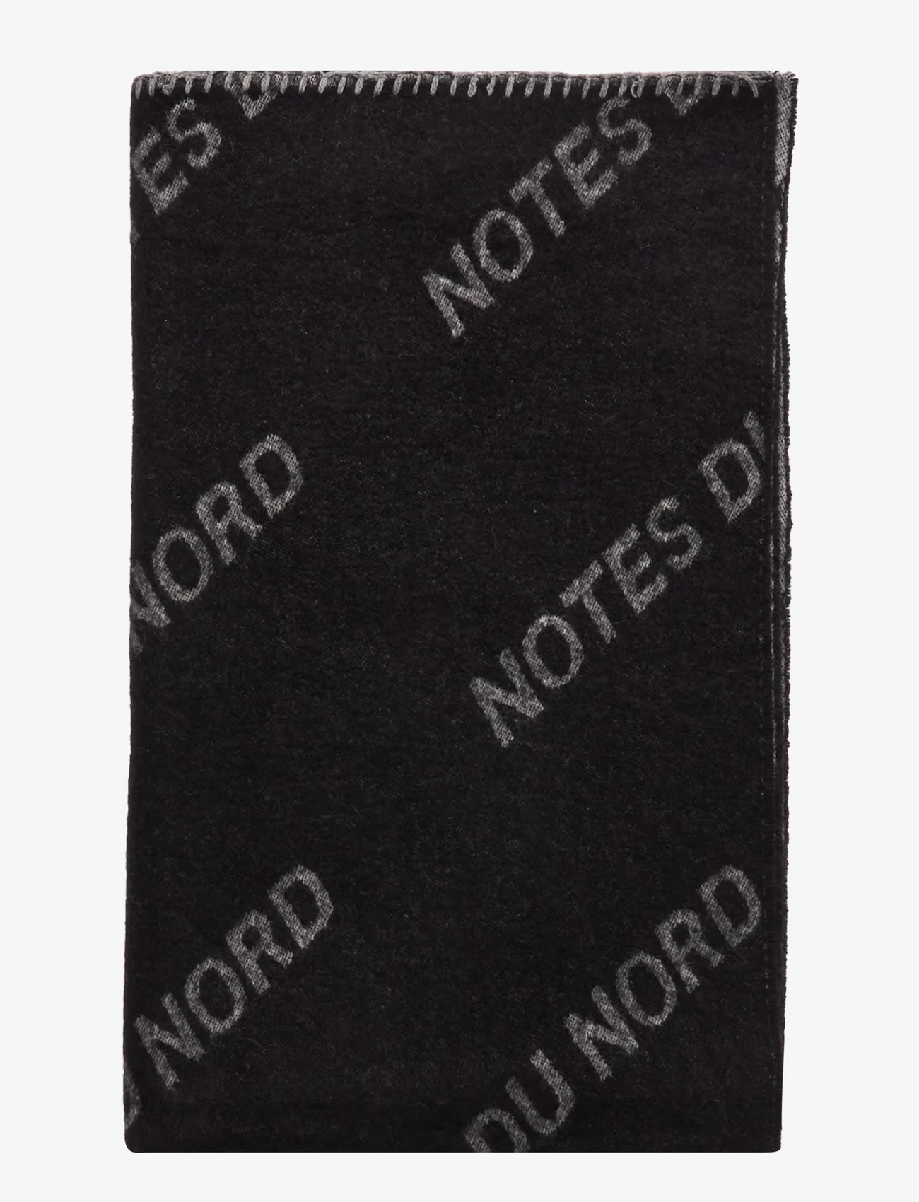Notes du Nord - Isaya Wool Scarf - winter scarves - noir mix - 1