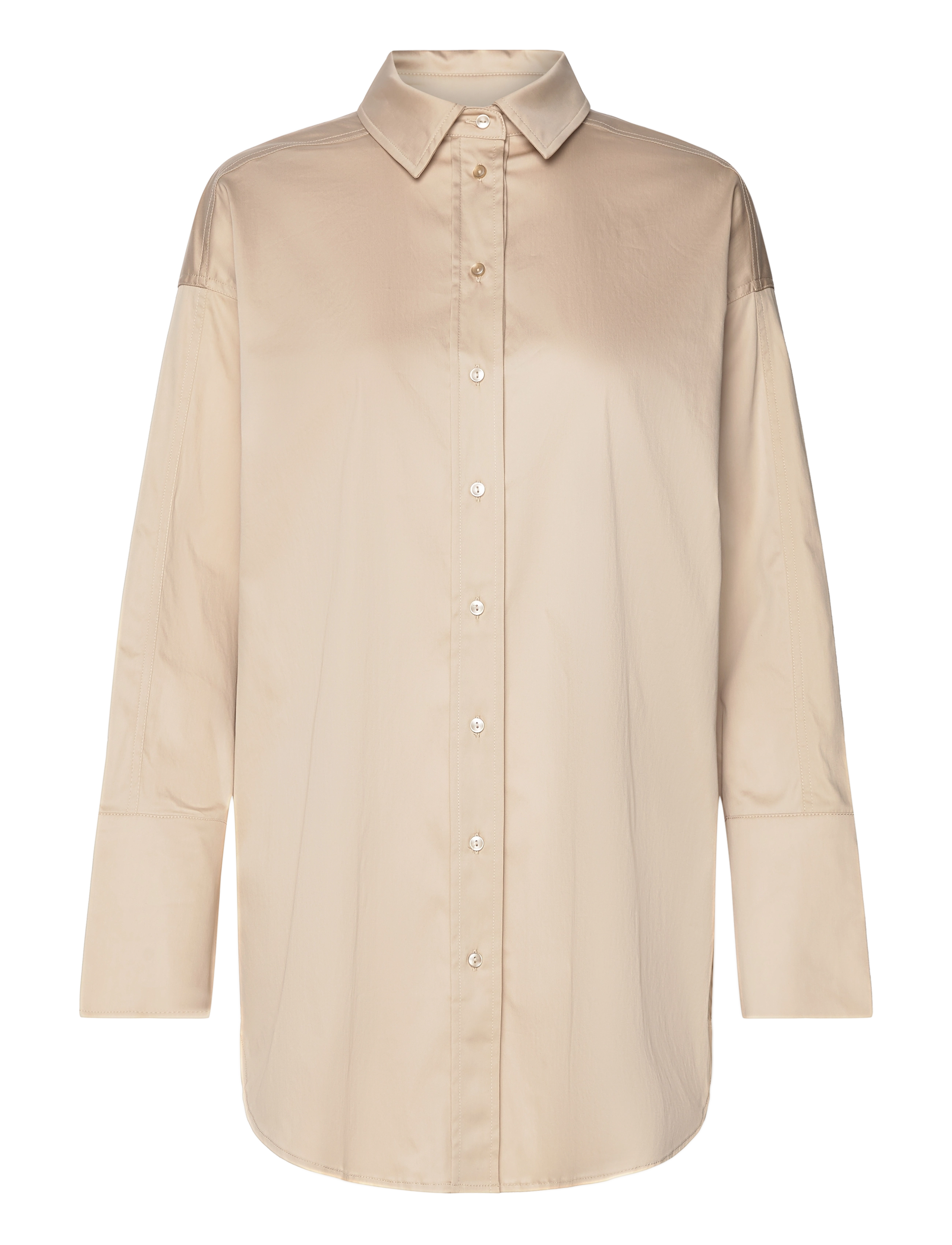 NOTES DU NORD Davina Loose Shirt Beige - 36 - Damen