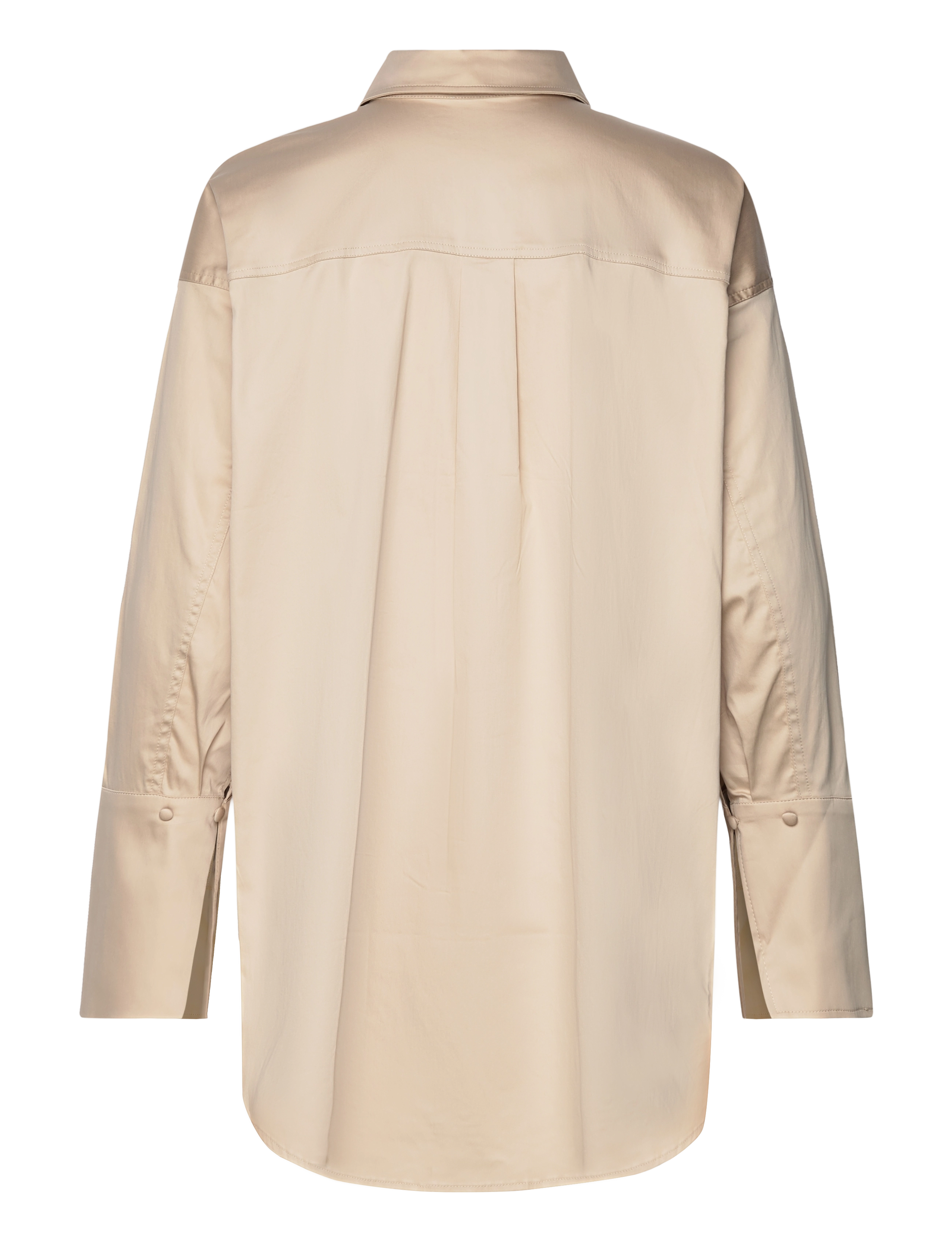 Notes du Nord - Davina Loose Shirt - langærmede skjorter - sand - 1