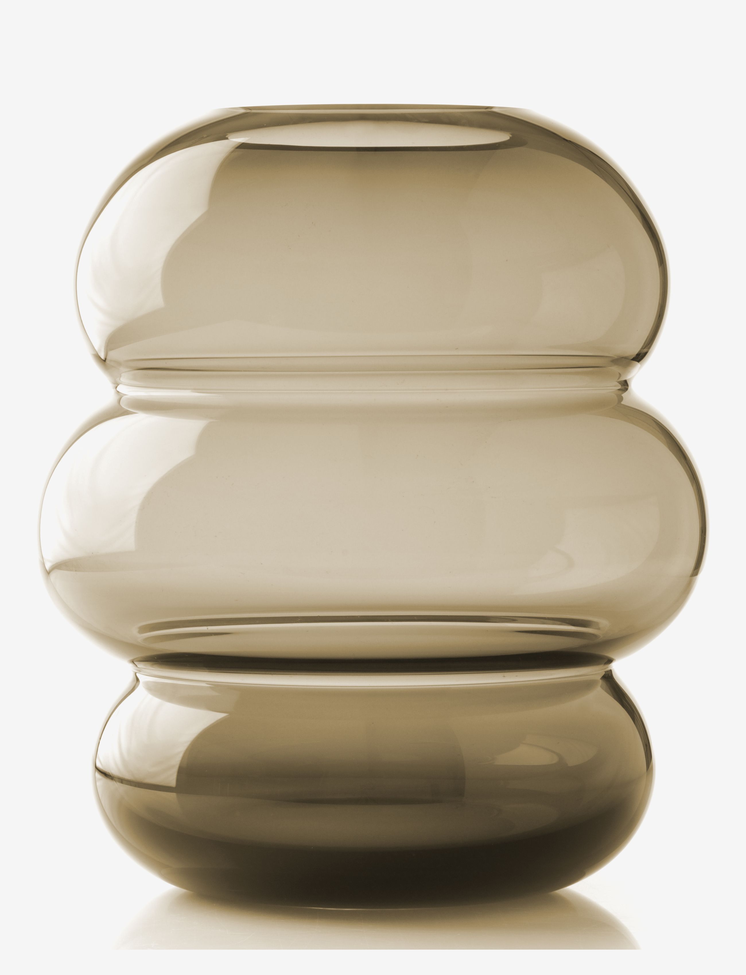 SOFT SHAPE glass vase - SMOKE