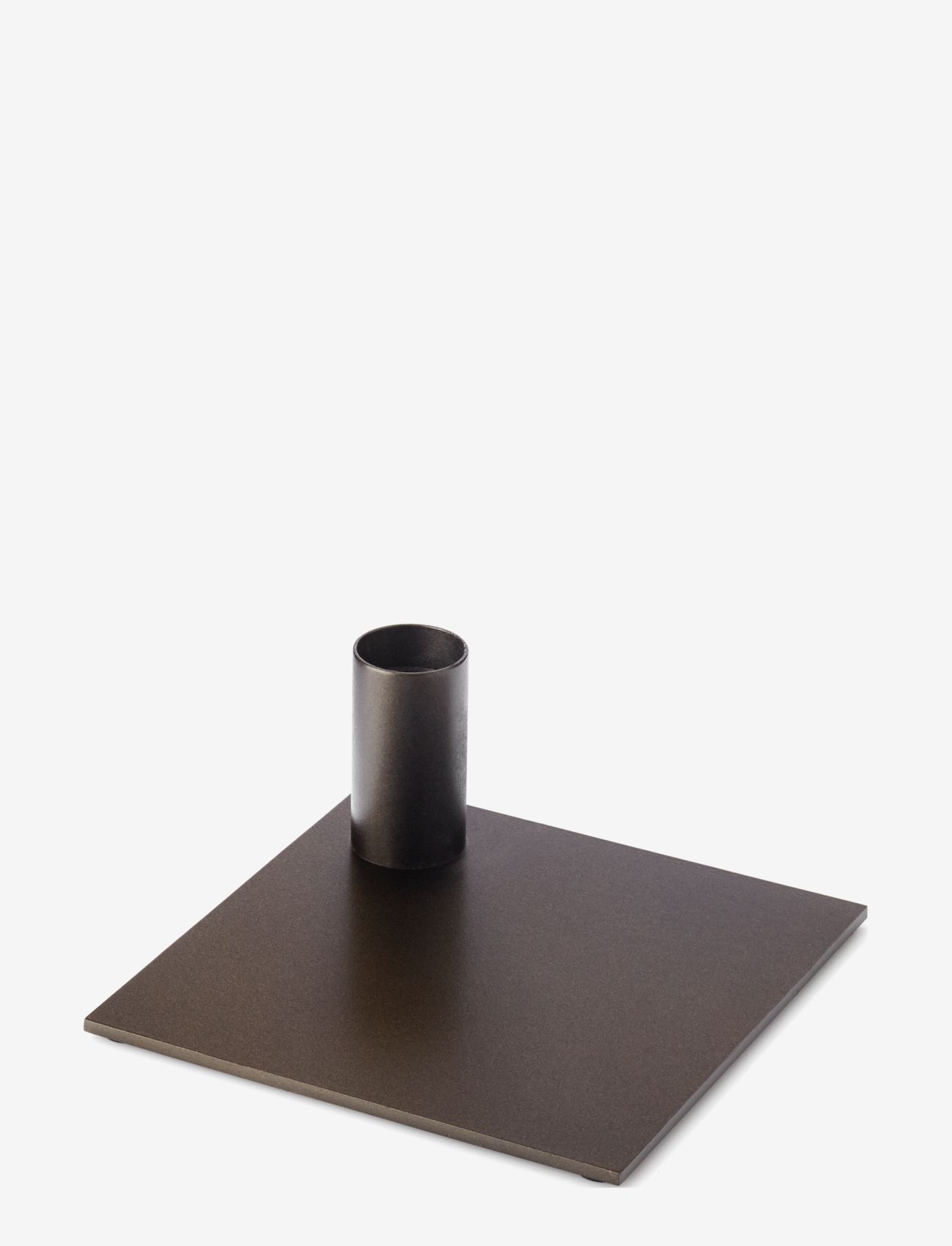 Novoform Square Candle Holder, H12 cm 12, Candlesticks & Lanterns, Braun - Candlesticks, Homeware