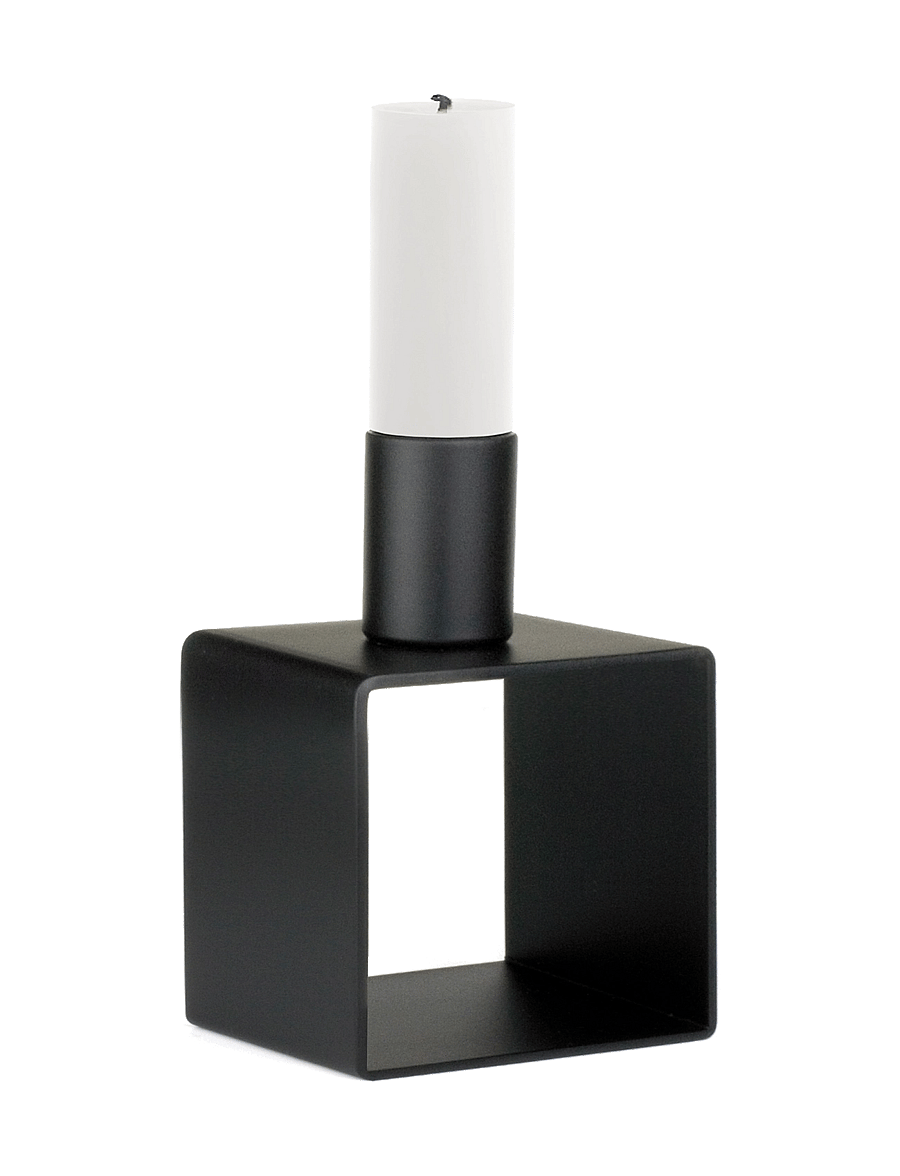 Novoform - FRAME 1 candle holder - kerzenständer - matte black - 2