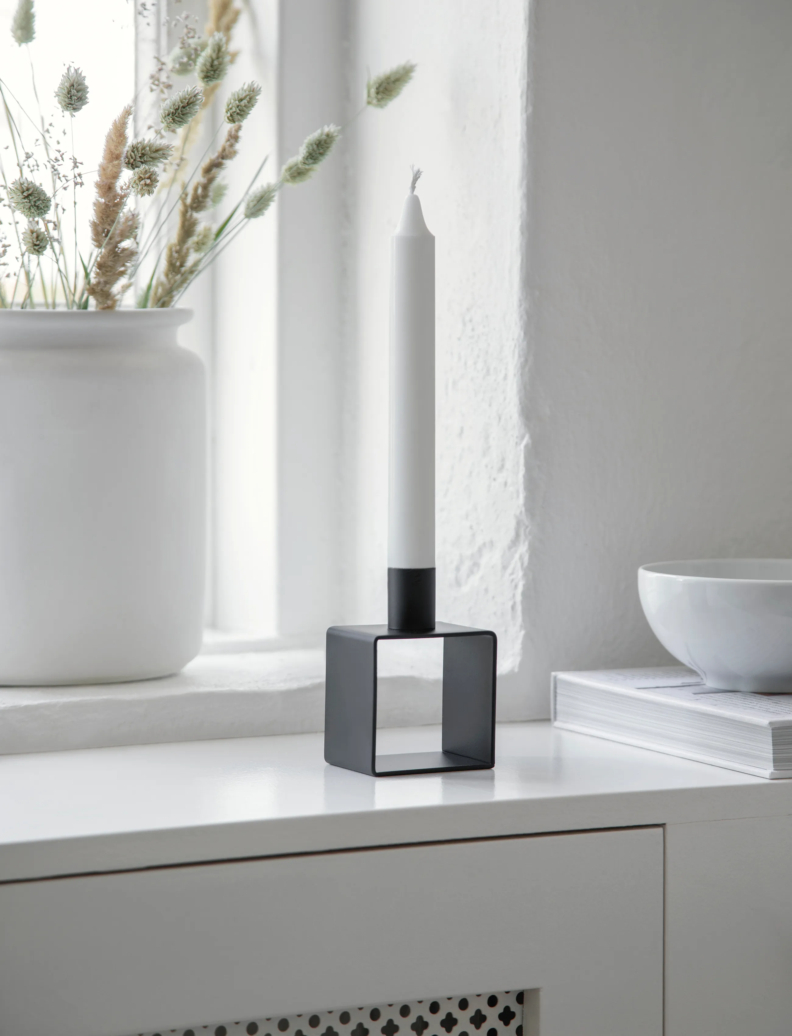 Novoform - FRAME 1 candle holder - lysestager - matte black - 3