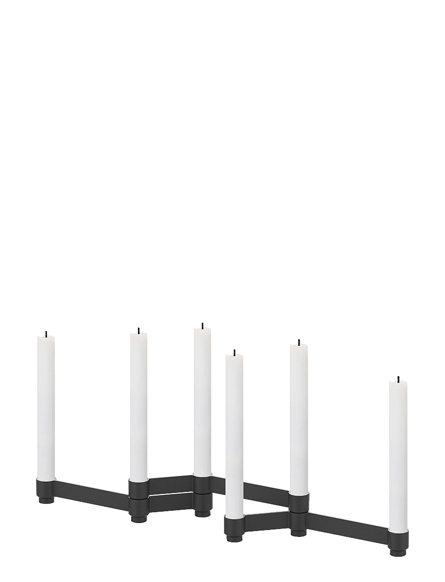 Novoform - SERO modular candle holder black - kerzenständer - matte black - 1