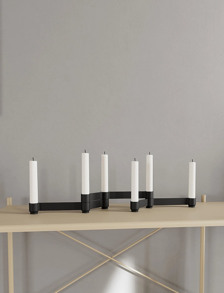Novoform - SERO modular candle holder black - kerzenständer - matte black - 0