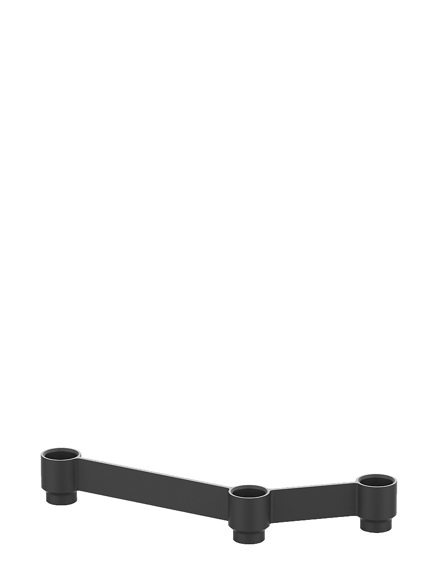 Novoform - SERO extra module black - kerzenständer - matte black - 2