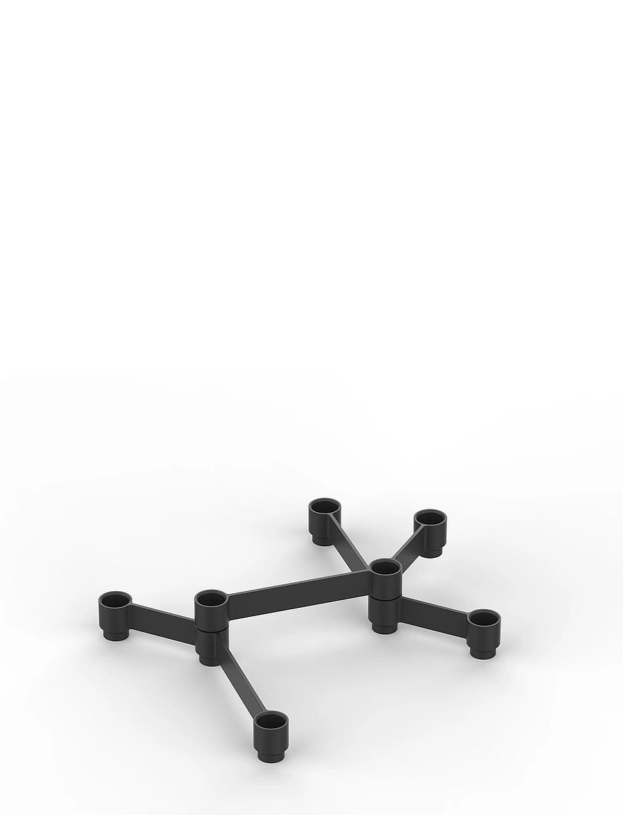 Novoform - SERO extra module black - kerzenständer - matte black - 5