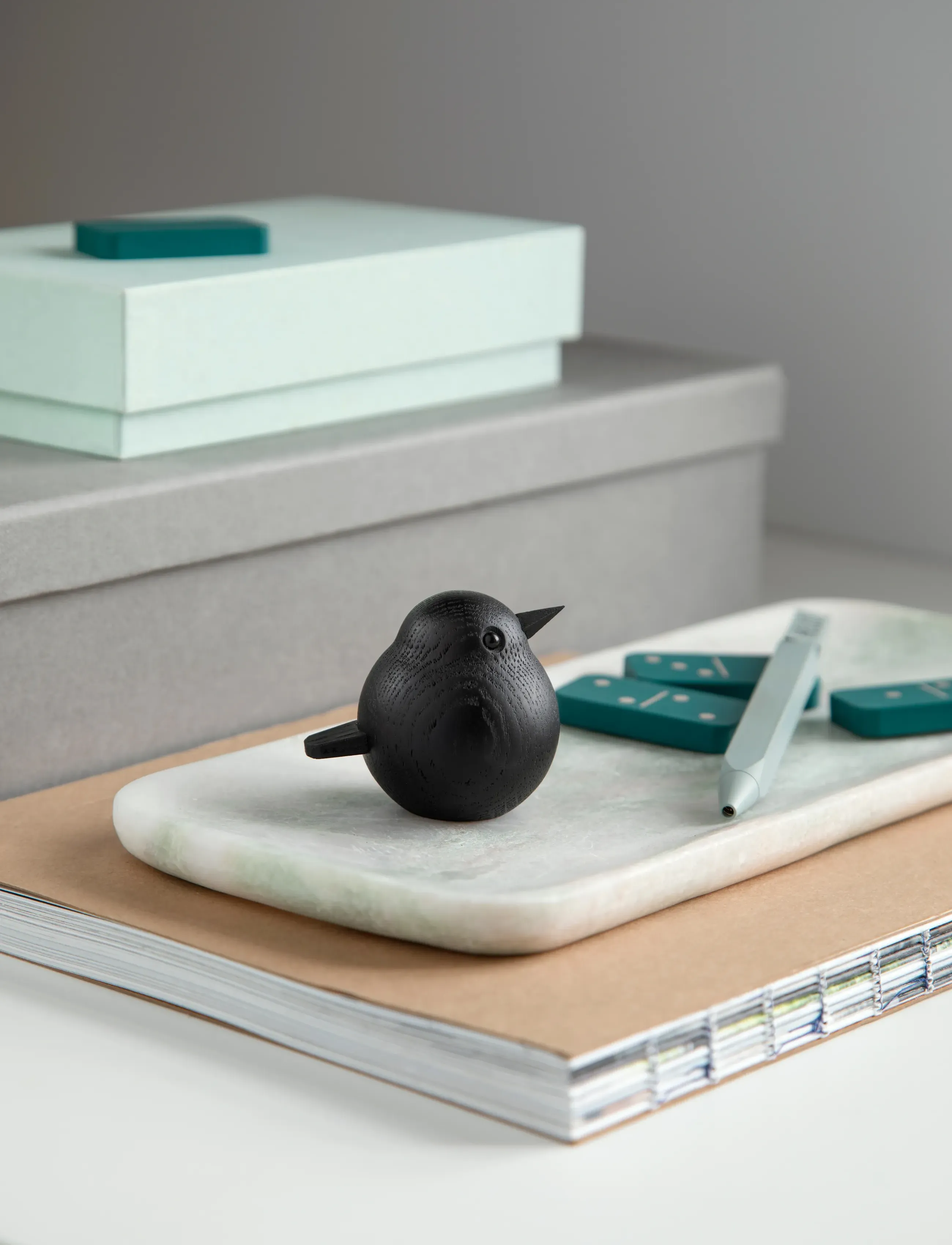 Novoform Mini Sparrow, One Size, Decorative Accessories-details, Schwarz - Wooden Figures, Homeware