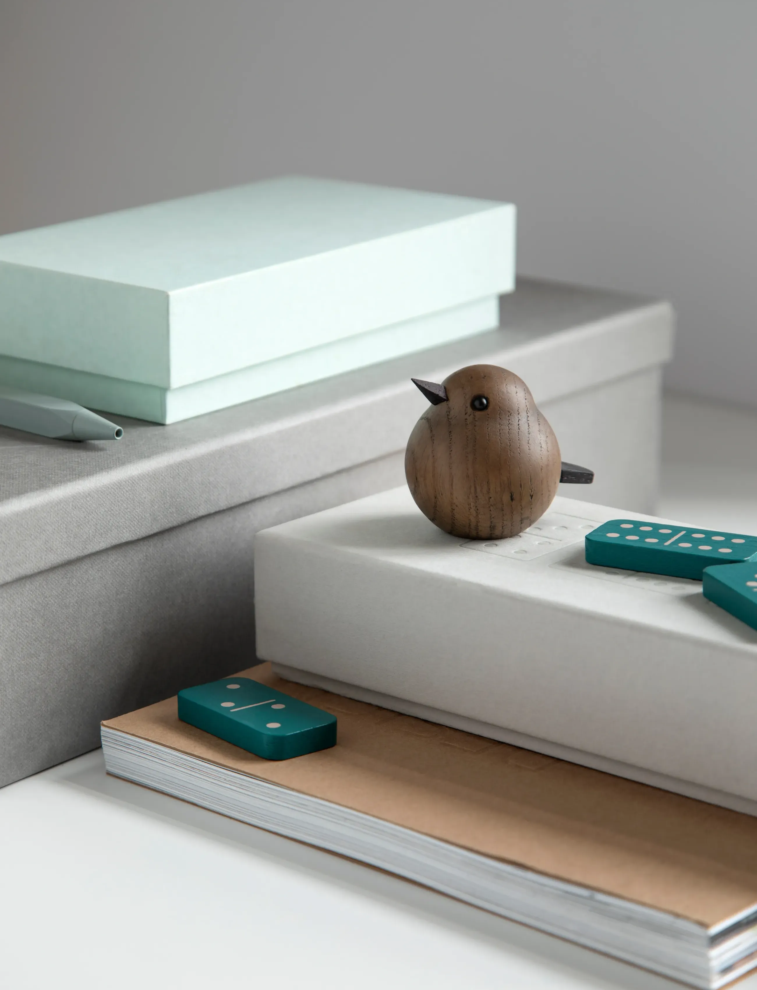Novoform Mini Sparrow, One Size, Decorative Accessories-details, Braun - Wooden Figures, Homeware
