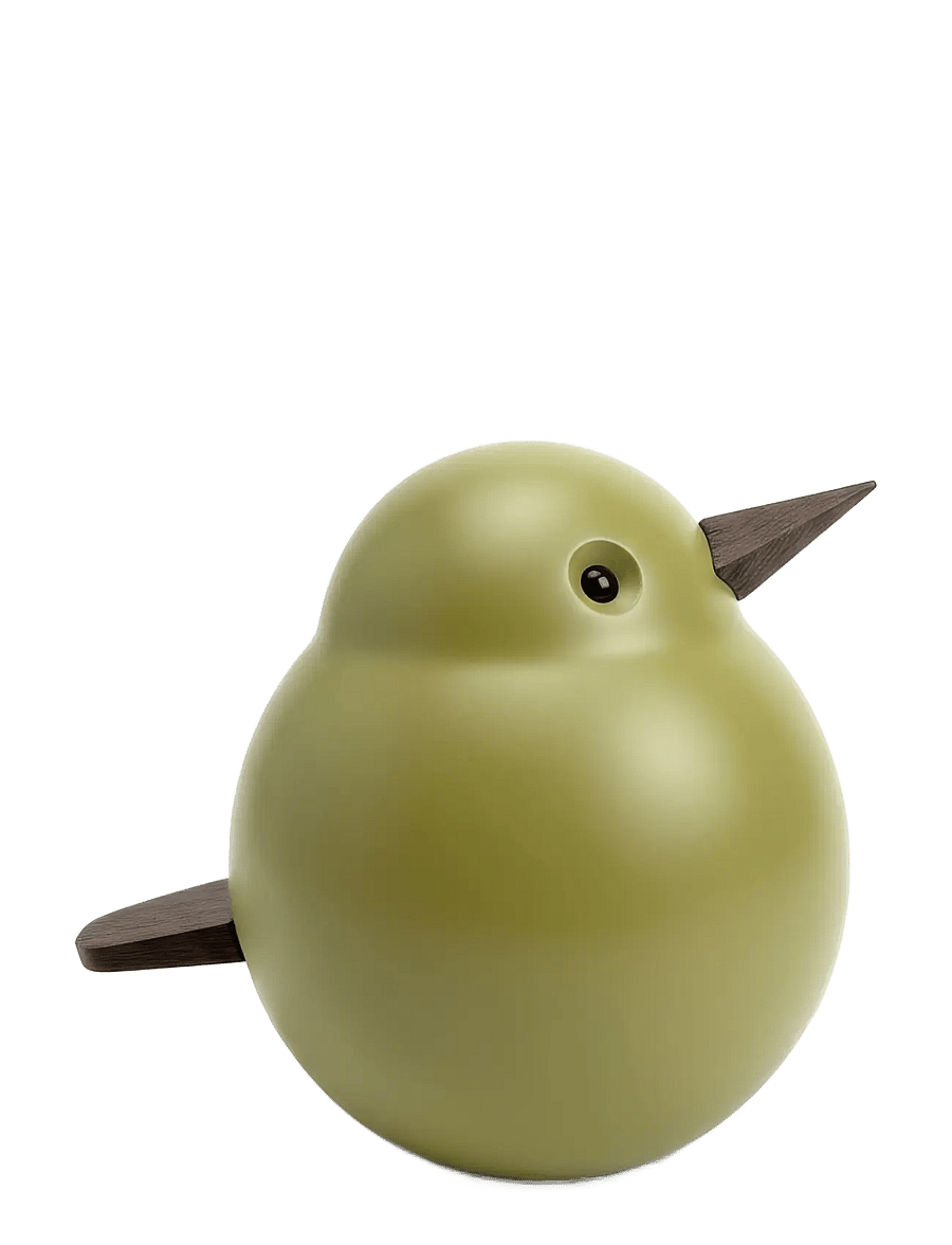 Novoform - MAMA SPARROW Moss Green - wooden figures - moss green - 1