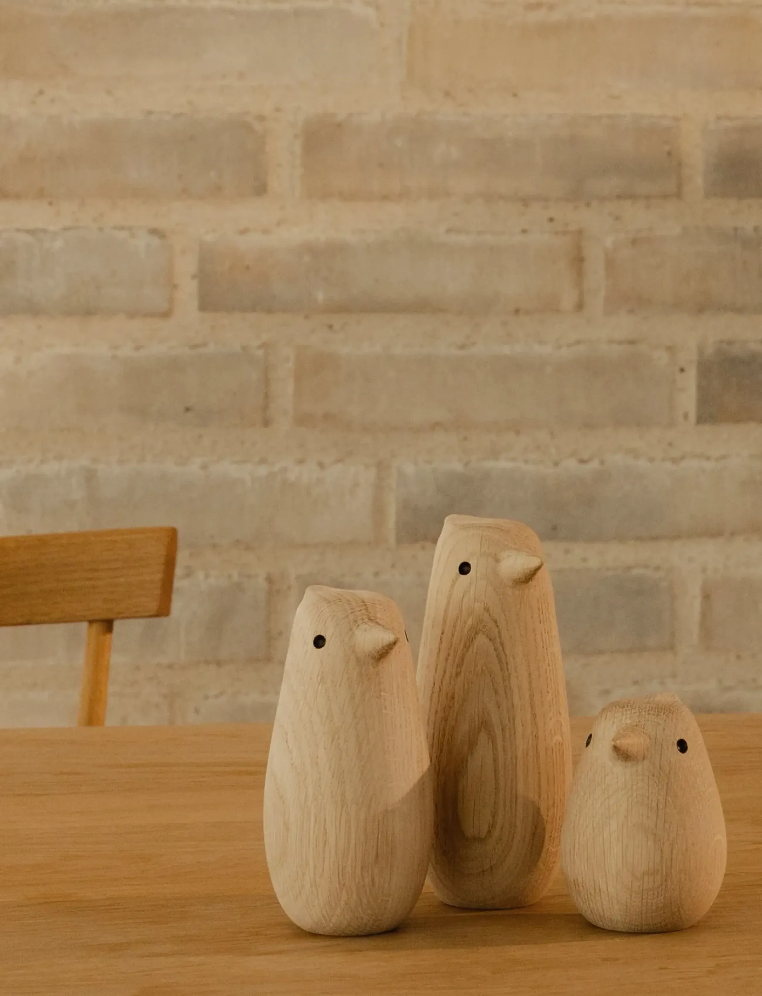 Novoform - BABY SONGBIRD - træfigurer - natural oak - 2