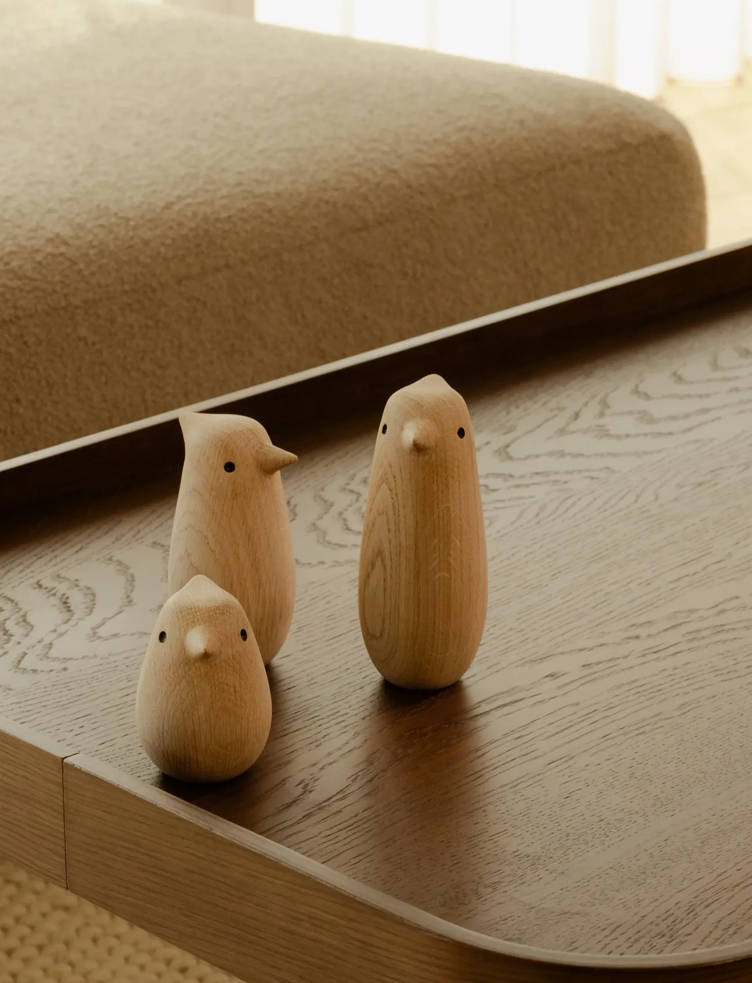Novoform - PAPA SONGBIRD - træfigurer - natural oak - 3