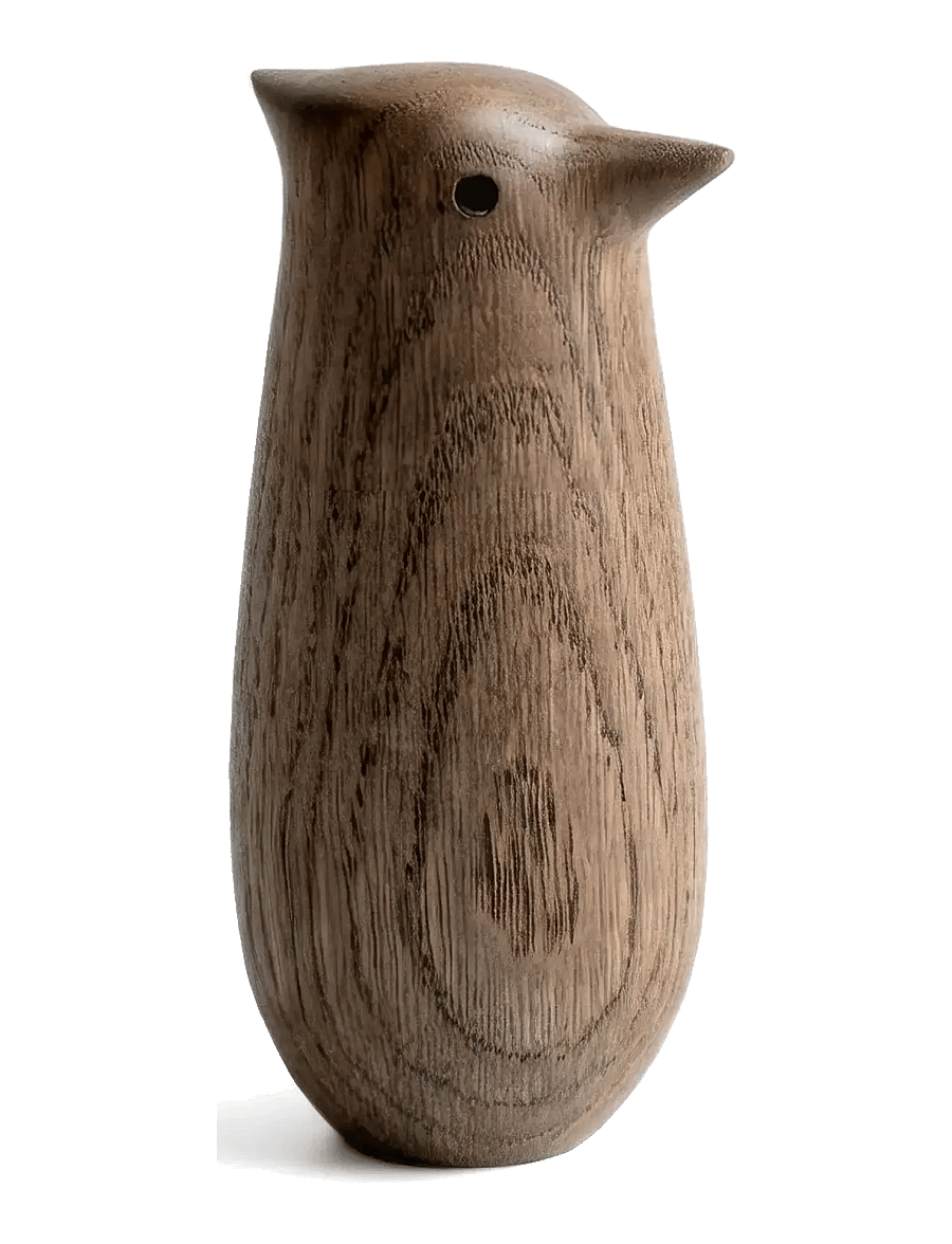 Novoform - PAPA SONGBIRD - træfigurer - smoked oak - 1