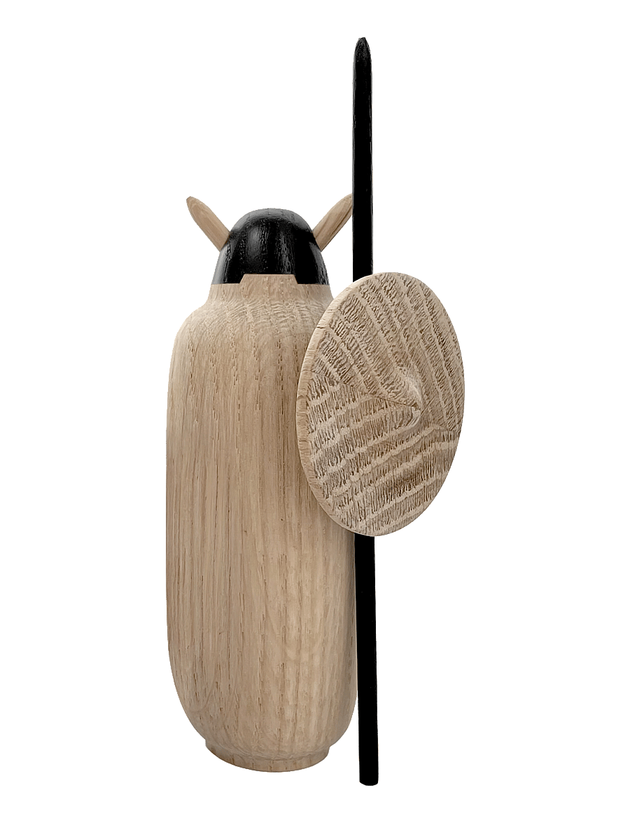 Novoform - VIKING Harald natural + black oak - wooden figures - natural oak - 0