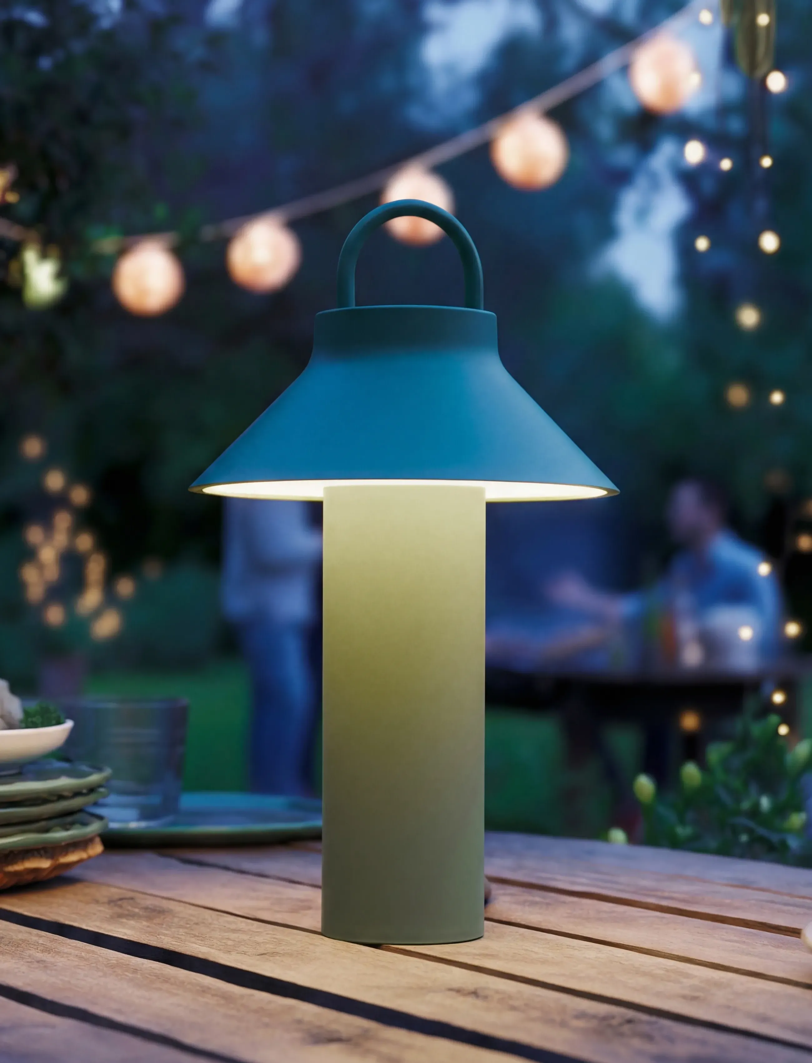 Novoform Moov Portable Lamp - Dusty Green, One Size, Green, Lamper > Bordlamper, Unisex