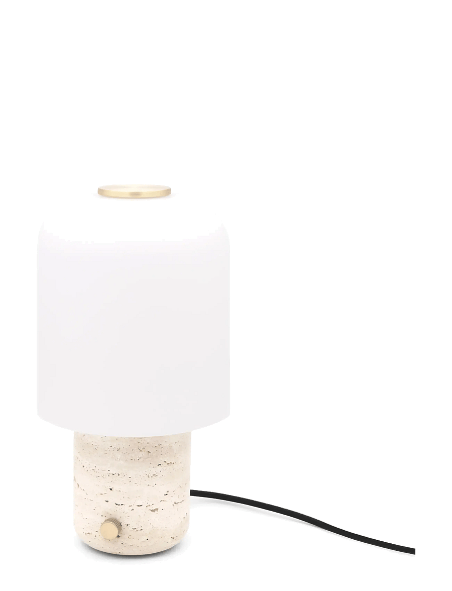 Novoform - TOKYO table lamp - travertine - white, beige - 1