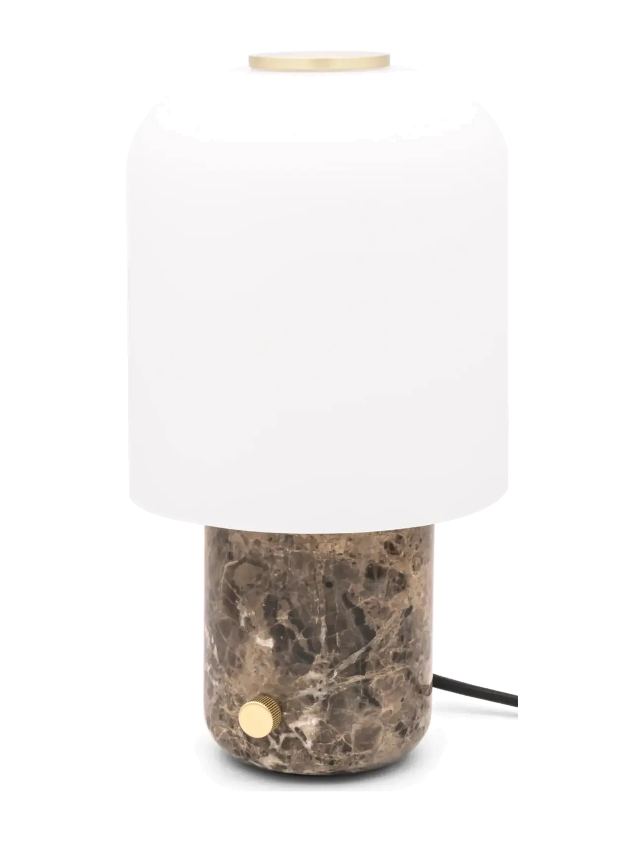 Novoform TOKYO table lamp - brown marble - Pakkumised - WHITE, DARK BROWN / brown