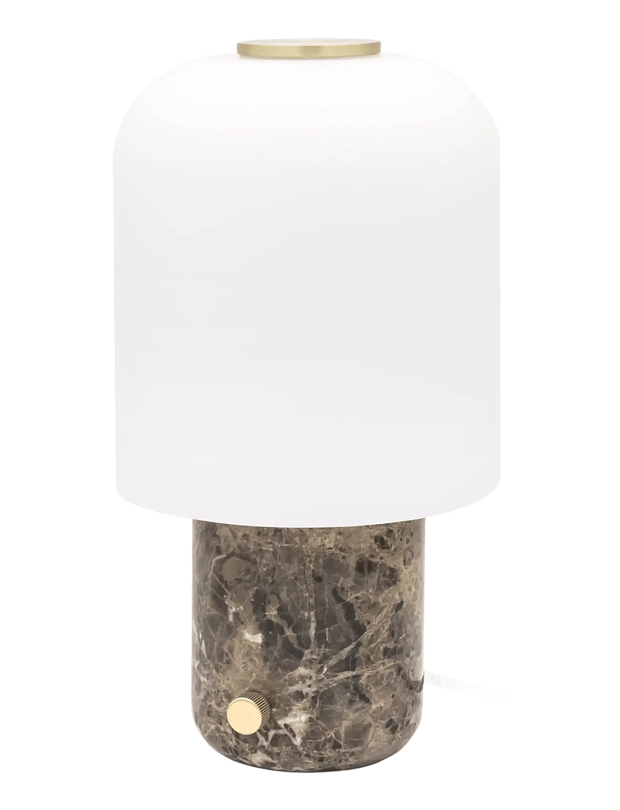 Novoform - TOKYO table lamp - schreibtisch- & tischlampen - white, dark brown - 1
