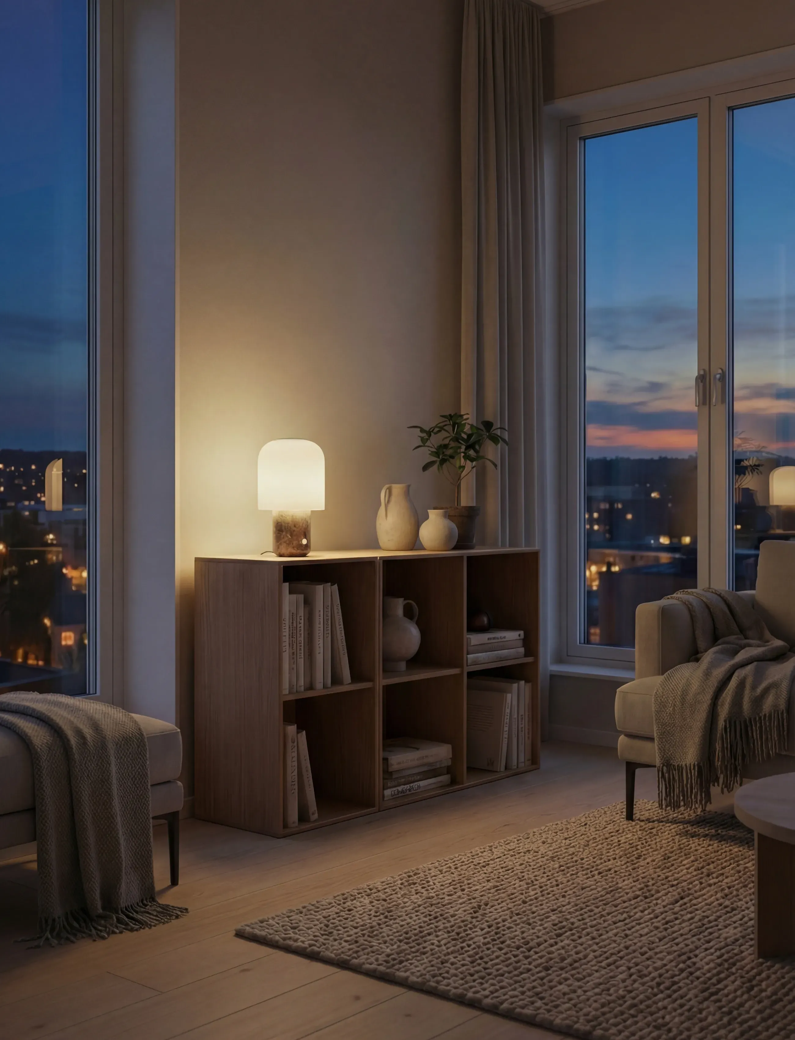 Novoform Tokyo Table Lamp, One Size, Lamps, Braun - Homeware