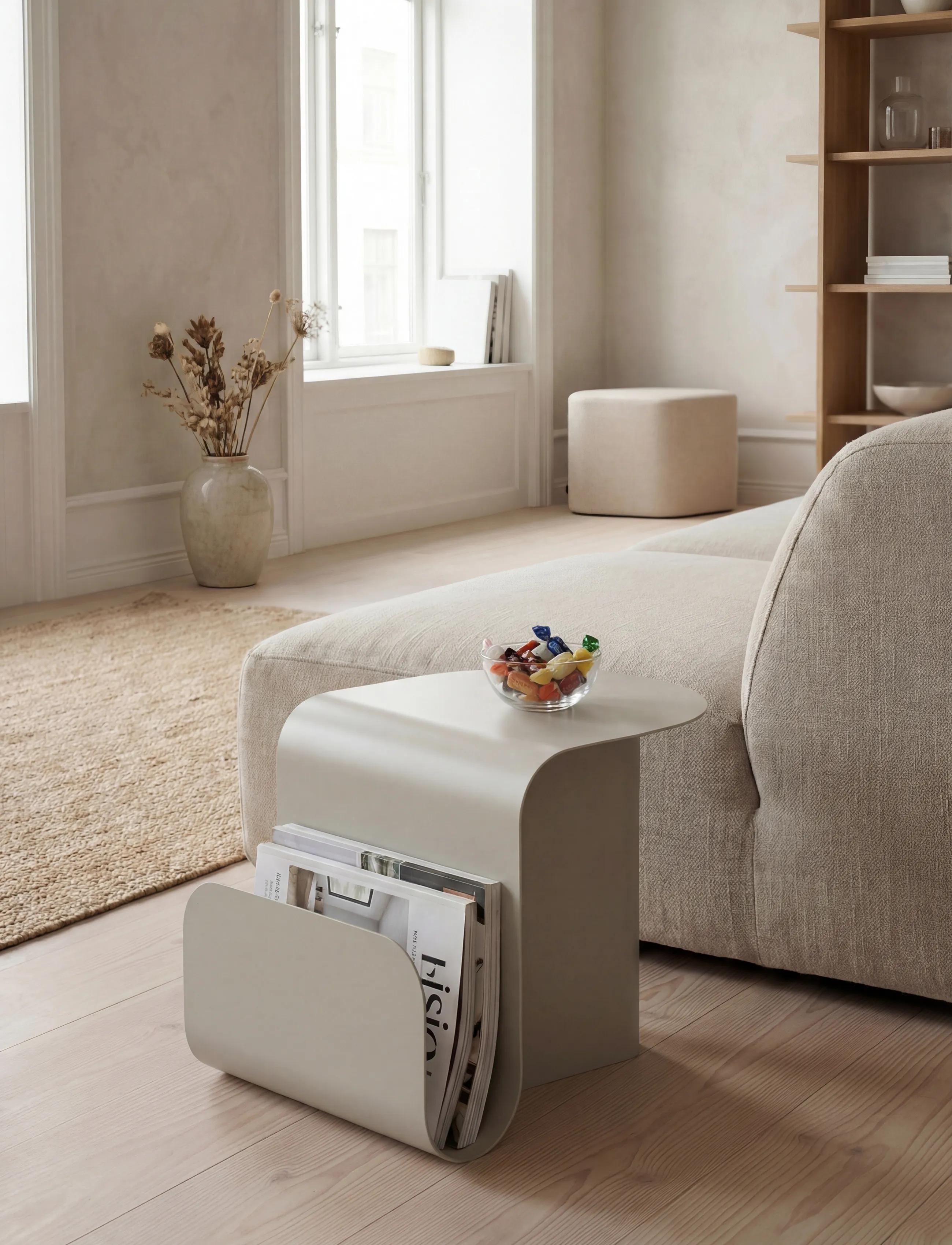 Novoform Yomu Magazine Table Light Grey, One Size, Tables, Grau - Side Tables & Small Homeware