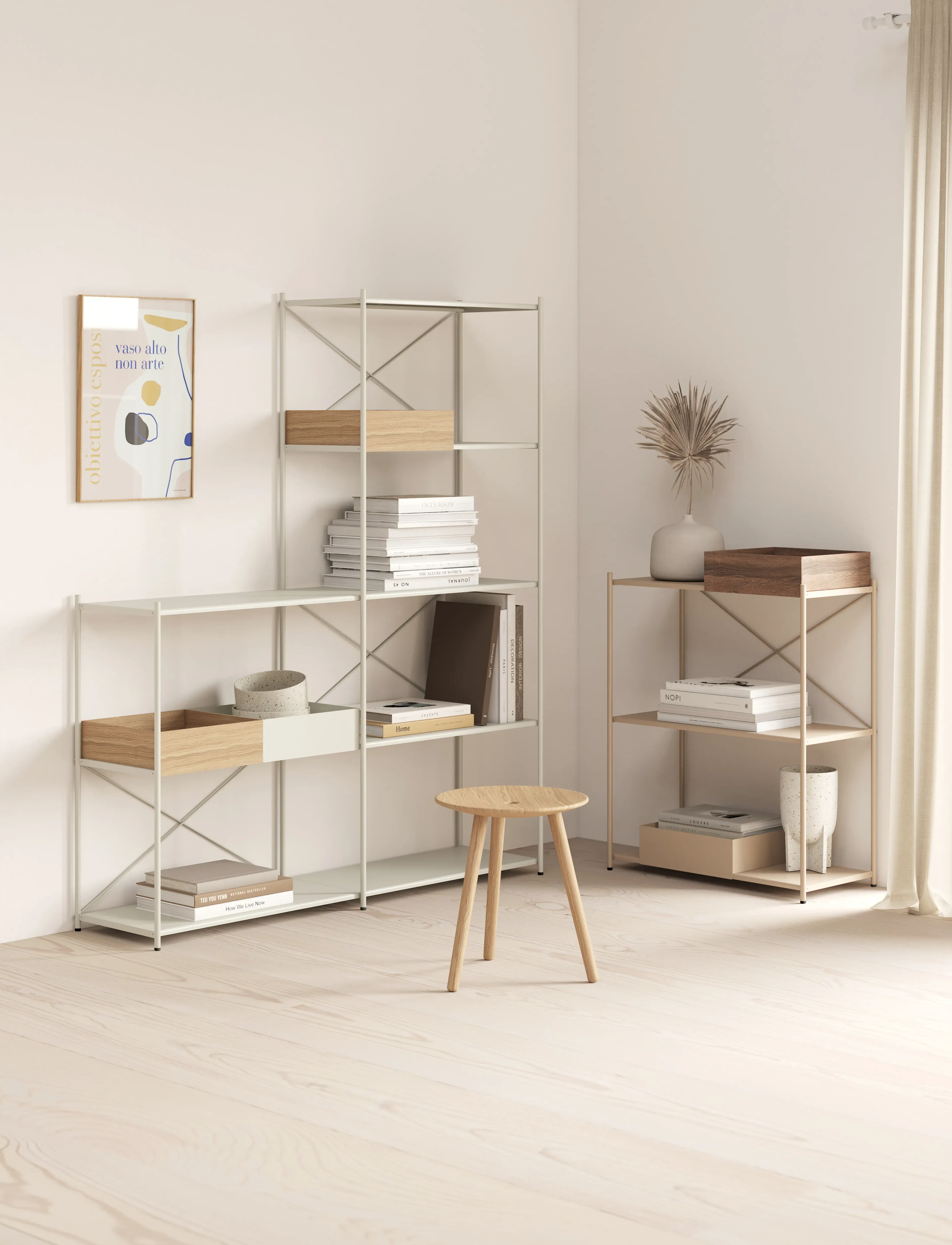 Novoform Arturo 3-Tier Extension Module, One Size, Furniture, Weiß - Shelves, Homeware