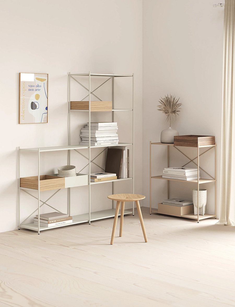 Novoform - Arturo 3-tier extension module - regale und verwahrung - light grey - 2