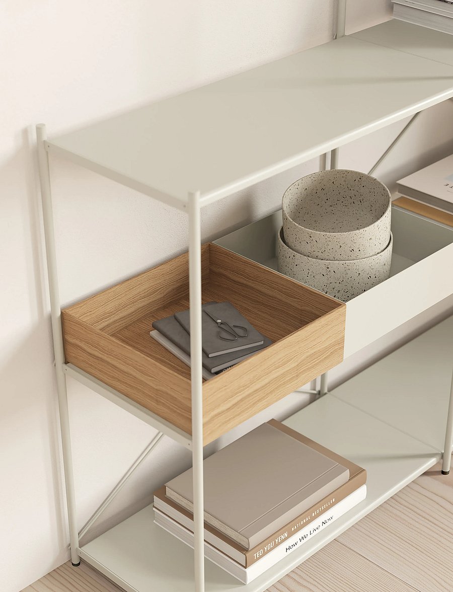 Novoform - Arturo 3-tier extension module - regale und verwahrung - light grey - 3