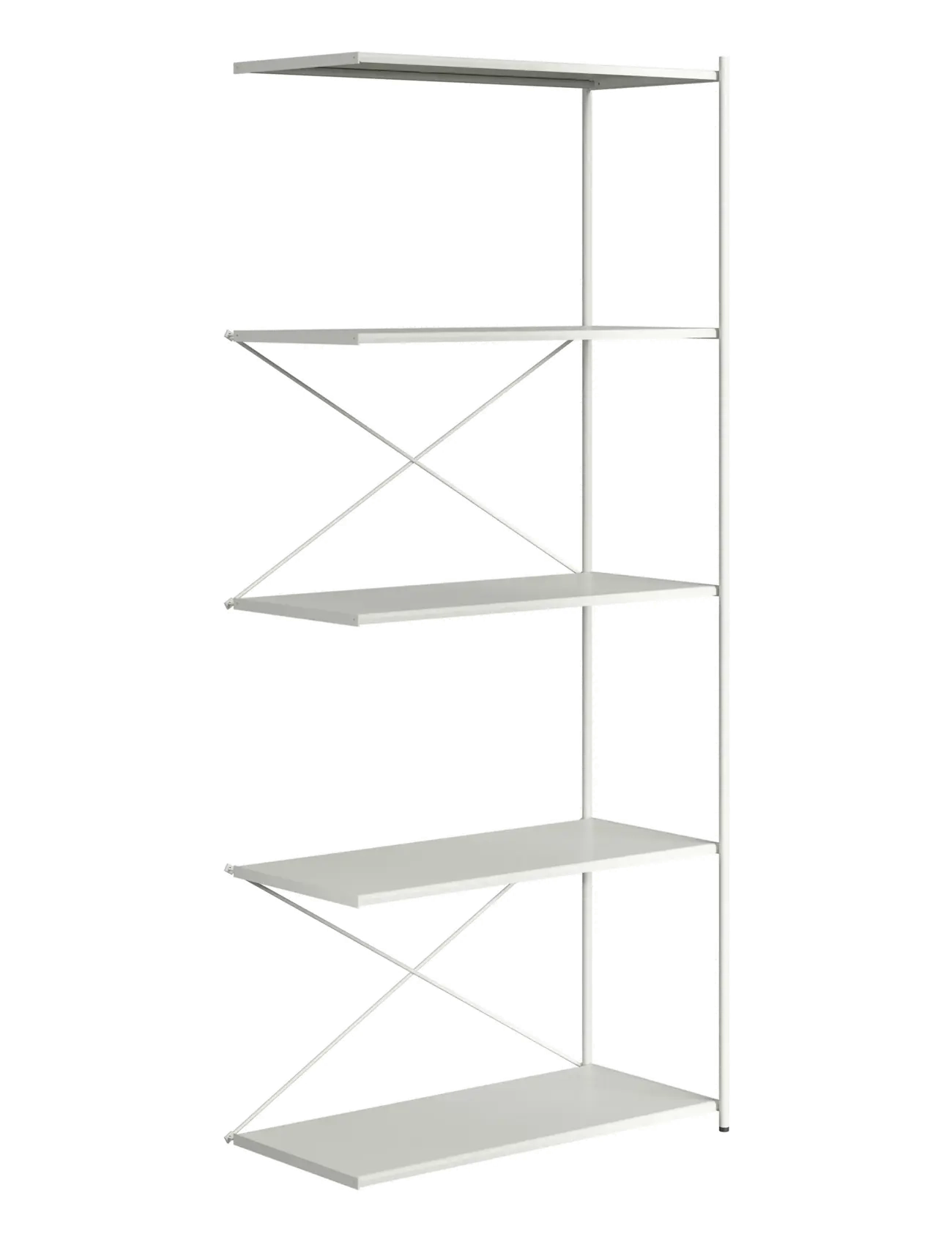 Novoform Arturo 5-tier extension module - Hylder - LIGHT GREY / grey