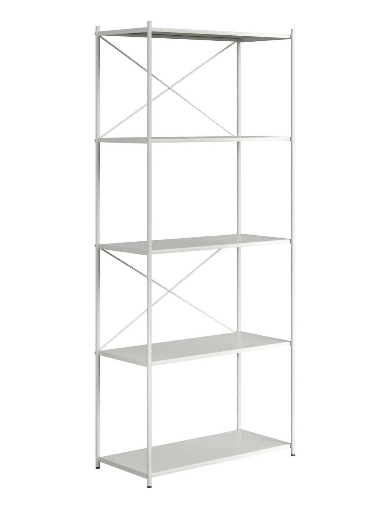 Novoform Arturo 5-tier shelf module - Hylder - LIGHT GREY / white