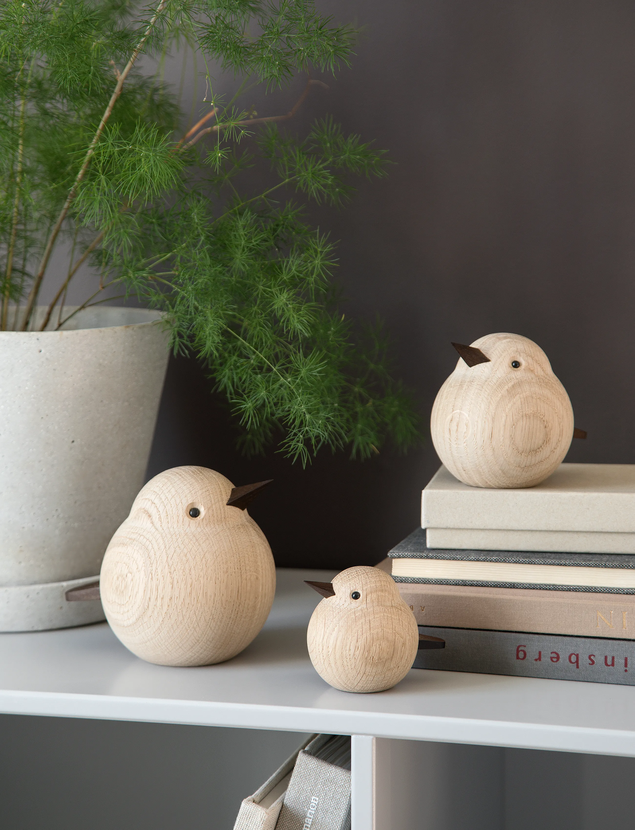 Novoform Baby Sparrow, H6 cm, Decorative Accessories-details, Beige - Wooden Figures, Homeware