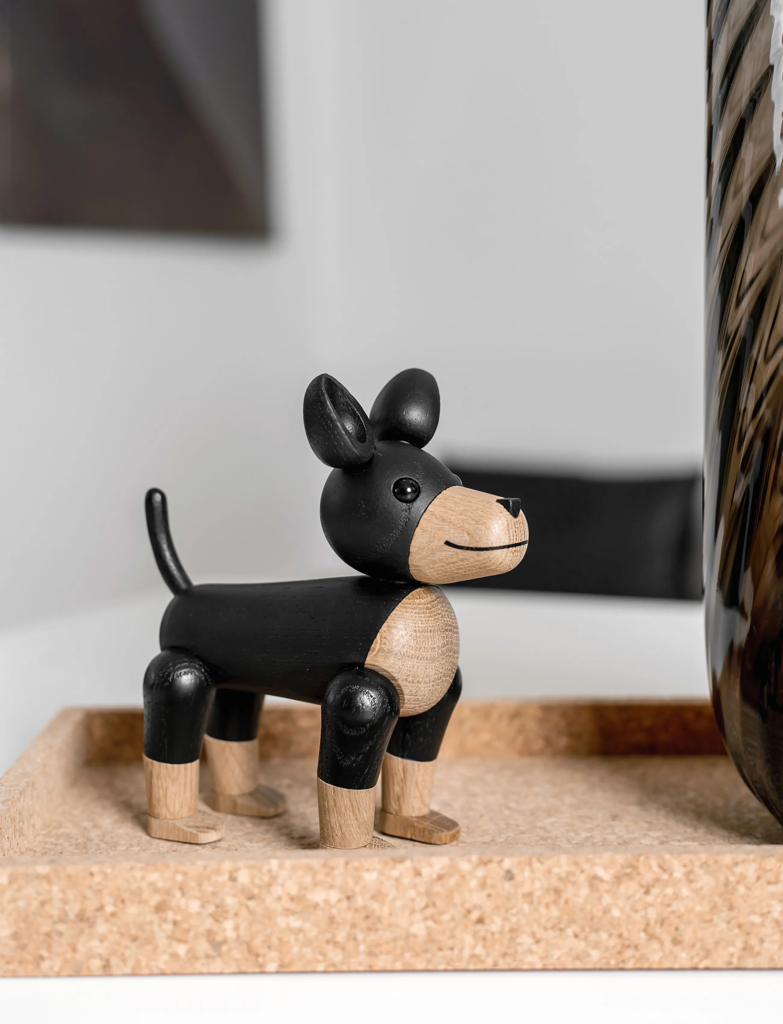 Novoform Charlie The Dog, 14.5X6.3X13.5 cm, Decorative Accessories-details, Schwarz - Wooden Figures, Homeware