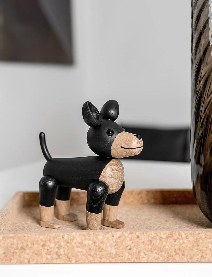 Novoform - Charlie the dog - nach preis einkaufen - black stained and natural - 0