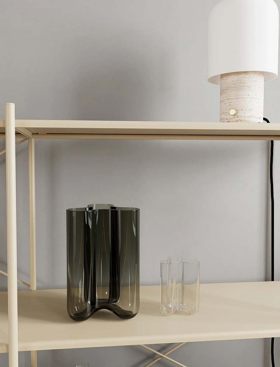Novoform - Clover vase - vasen - smoky green - 2