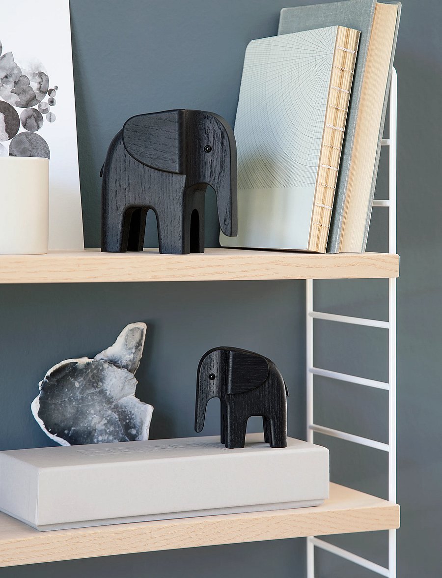 Novoform - Elephant - puust kujukesed - black stained - 2
