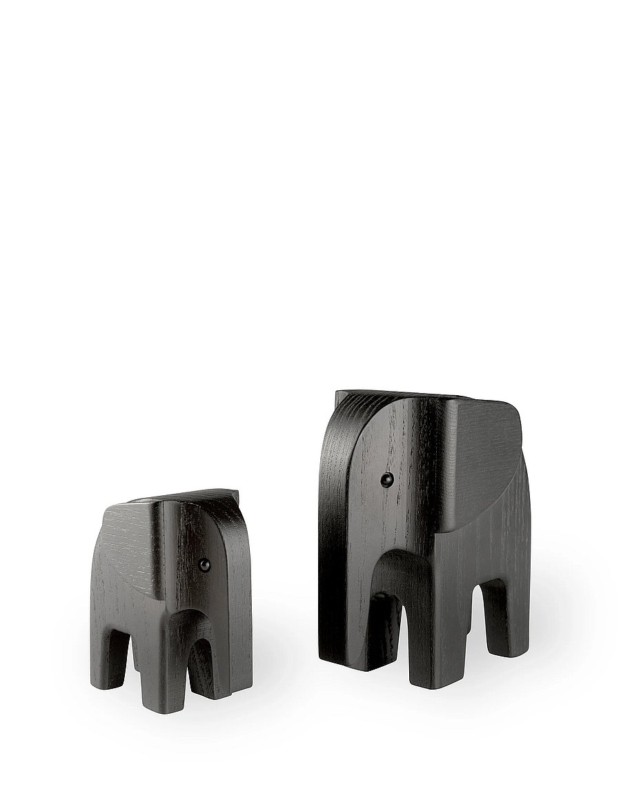 Novoform - Elephant - puust kujukesed - black stained - 3