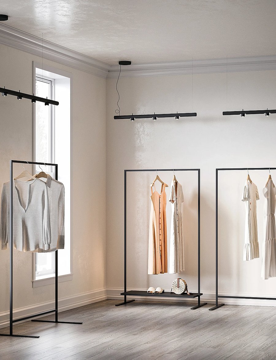 Novoform - Marco clothes rack 100 cm - kleiderhaken & kleiderbügel - black - 2