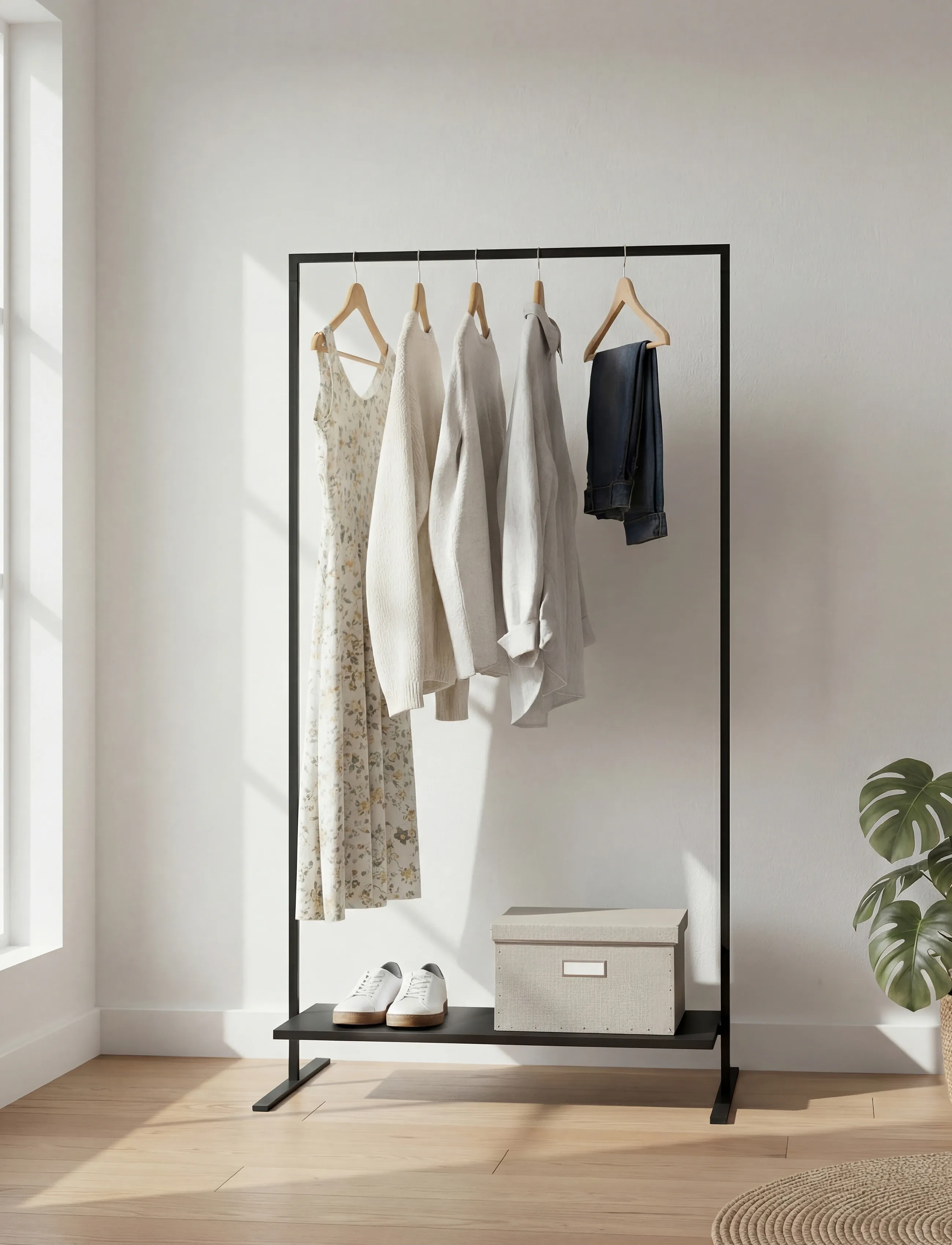 Novoform - Marco clothes rack 100 cm - tøjstativ & knagerække - black - 4