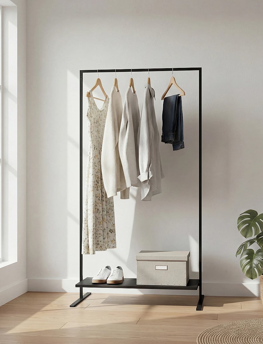 Novoform - Marco clothes rack 100 cm - kleiderhaken & kleiderbügel - black - 4