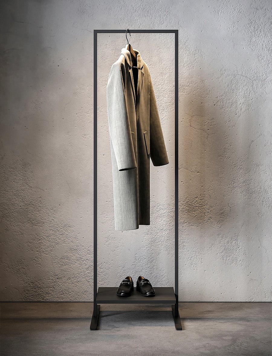 Novoform - Marco clothes rack 50 cm - kleiderhaken und ständer - black - 3