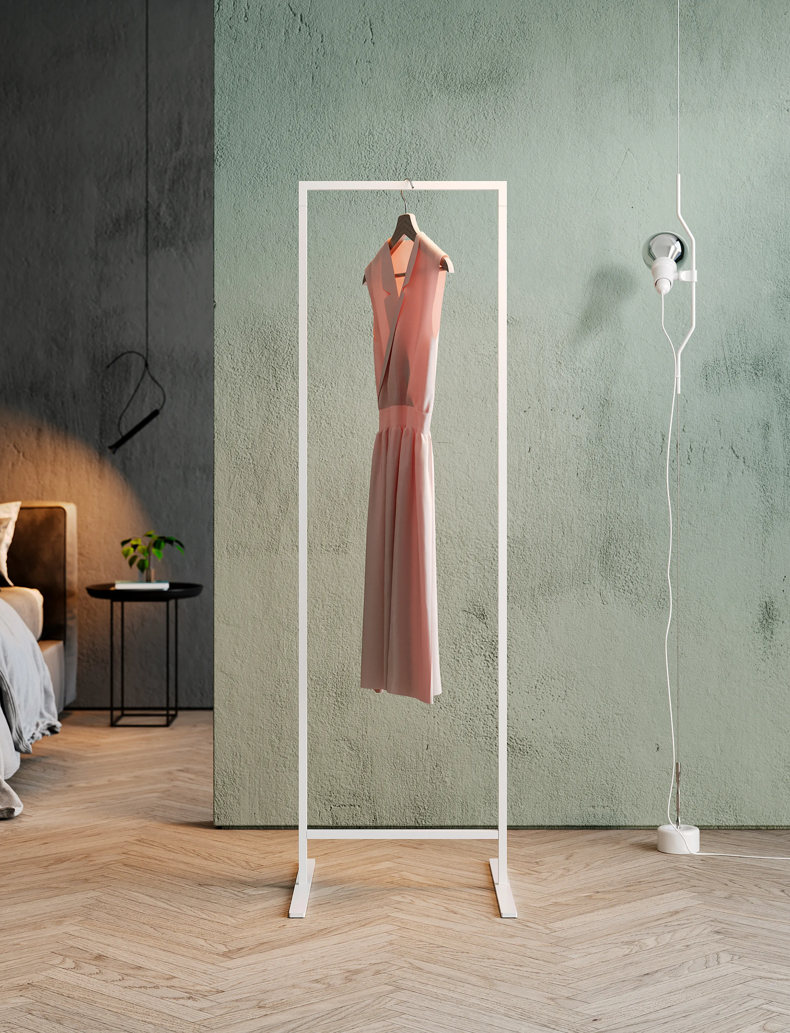 Novoform Marco Clothes Rack 50 cm, 52 cm, White, Møbler > Knager Og Stativer, Unisex
