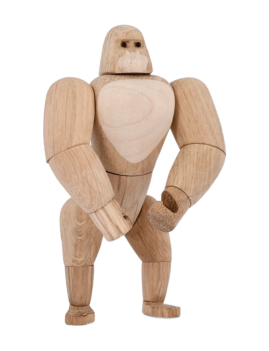 Novoform - Mini gorilla - puust kujukesed - natural - 2
