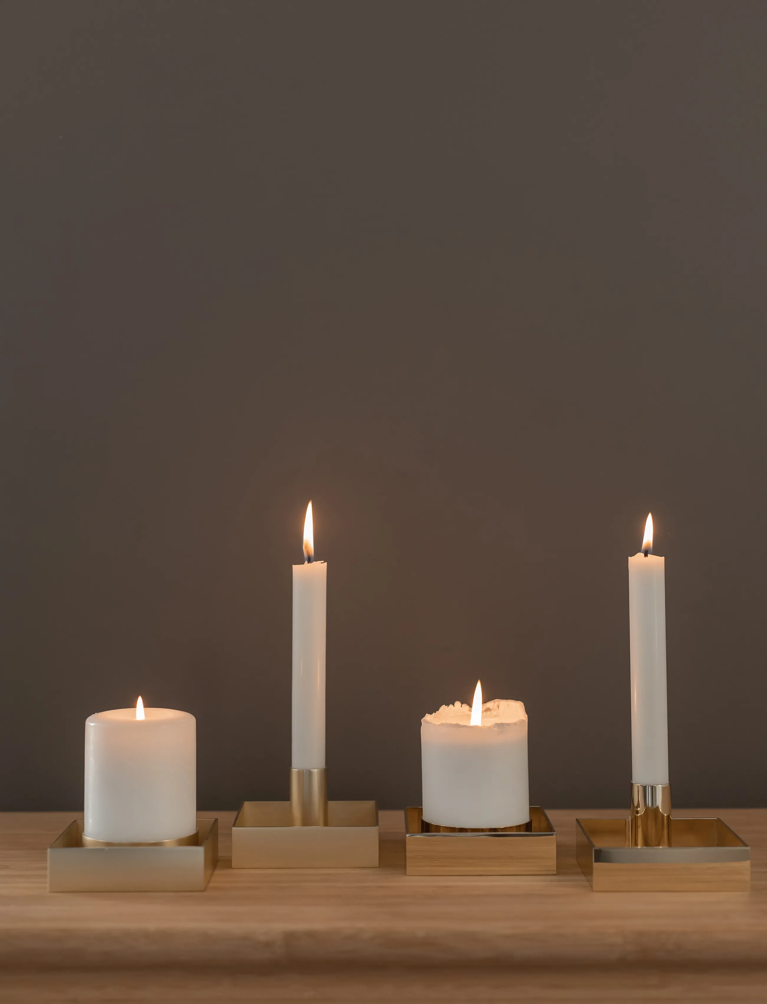 Novoform - EDGE candle holder - brass - 5