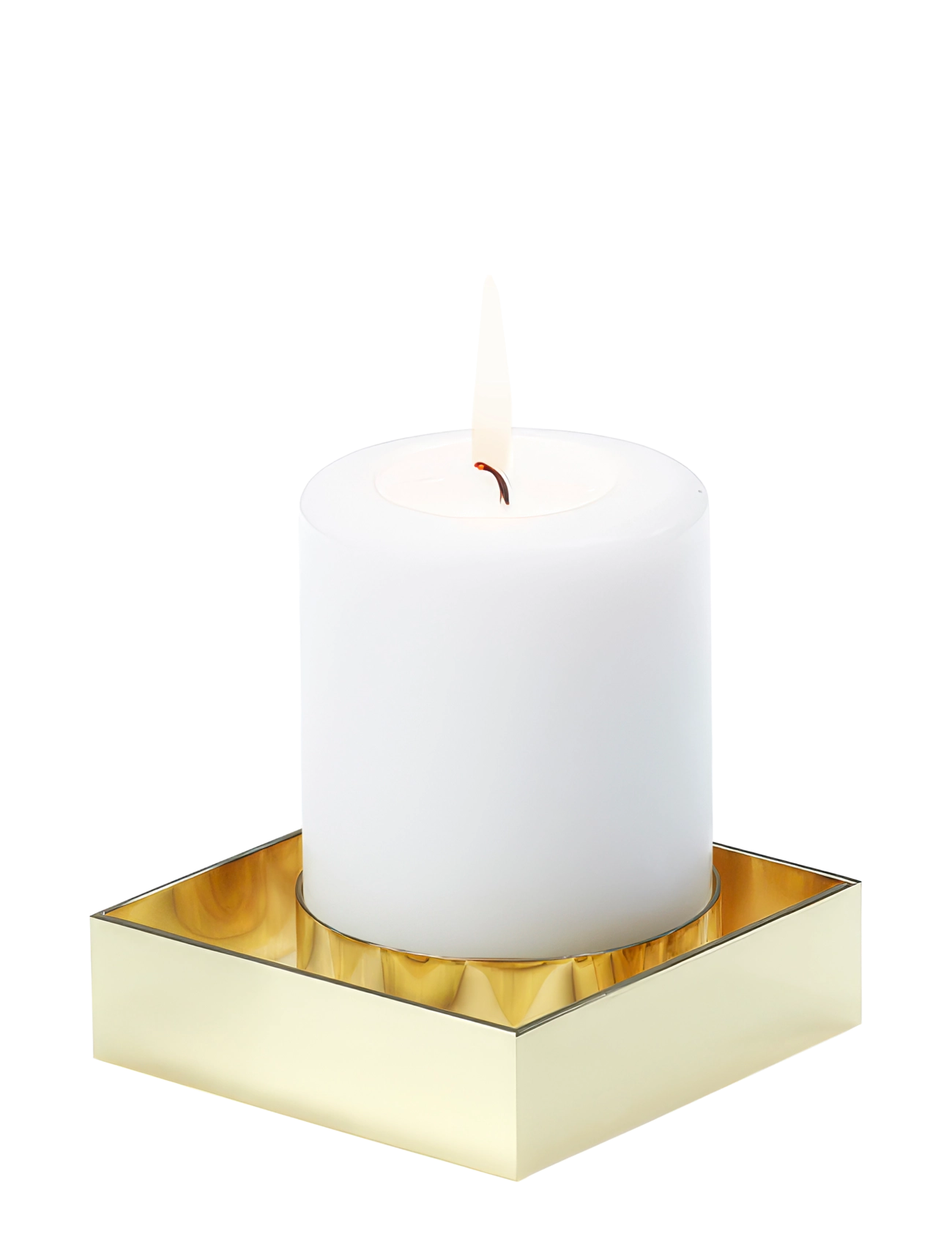 Novoform EDGE BLOCK candle holder - Gifts - BRASS / gold