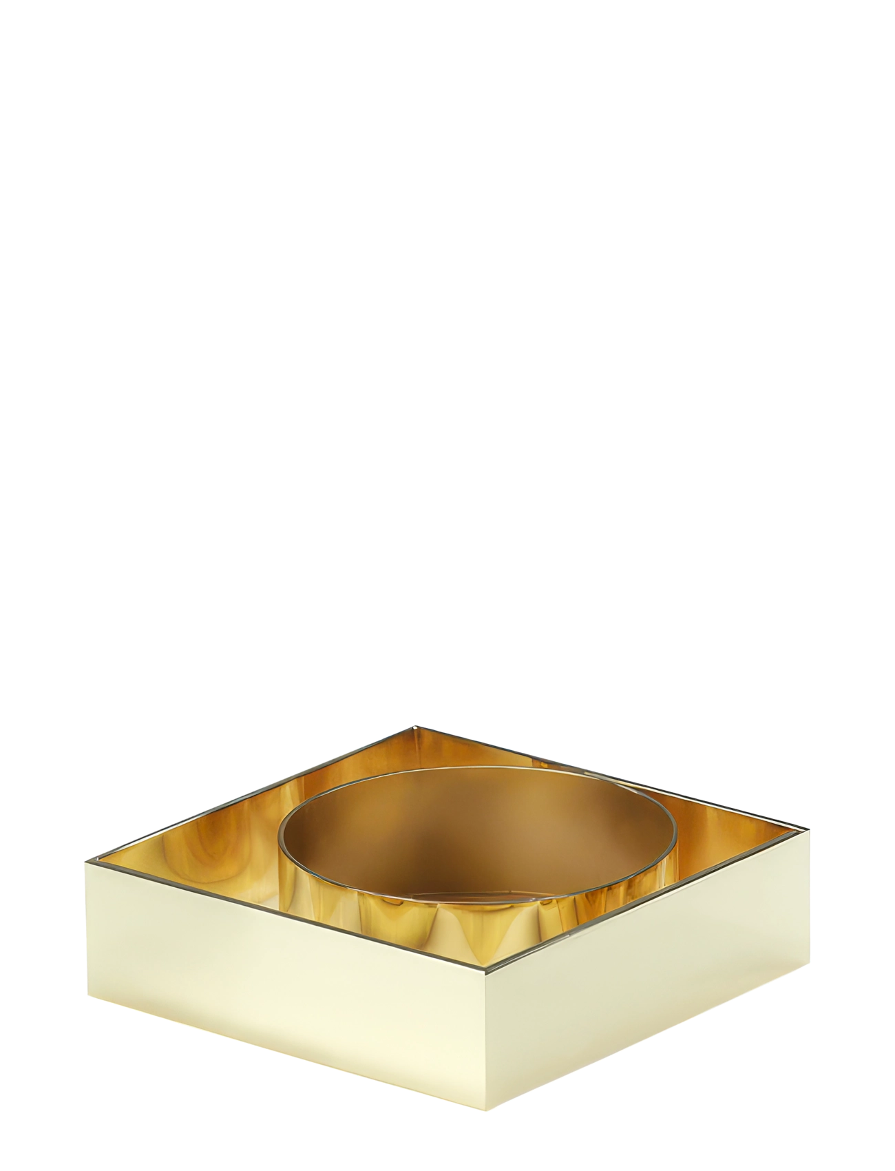 Novoform - EDGE BLOCK candle holder - brass - 2