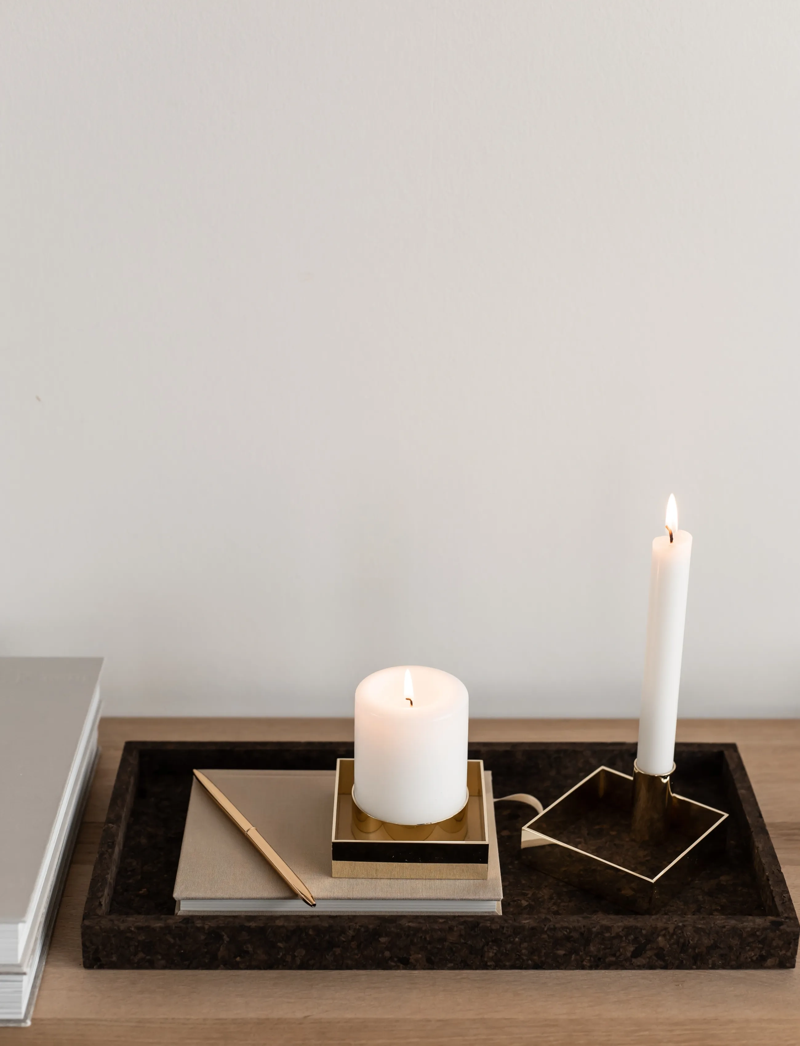 Novoform Cork Tray Rektangulær Korkbakke, 20X40X3 cm, Decoration, Braun - Decorative Platters, Homeware