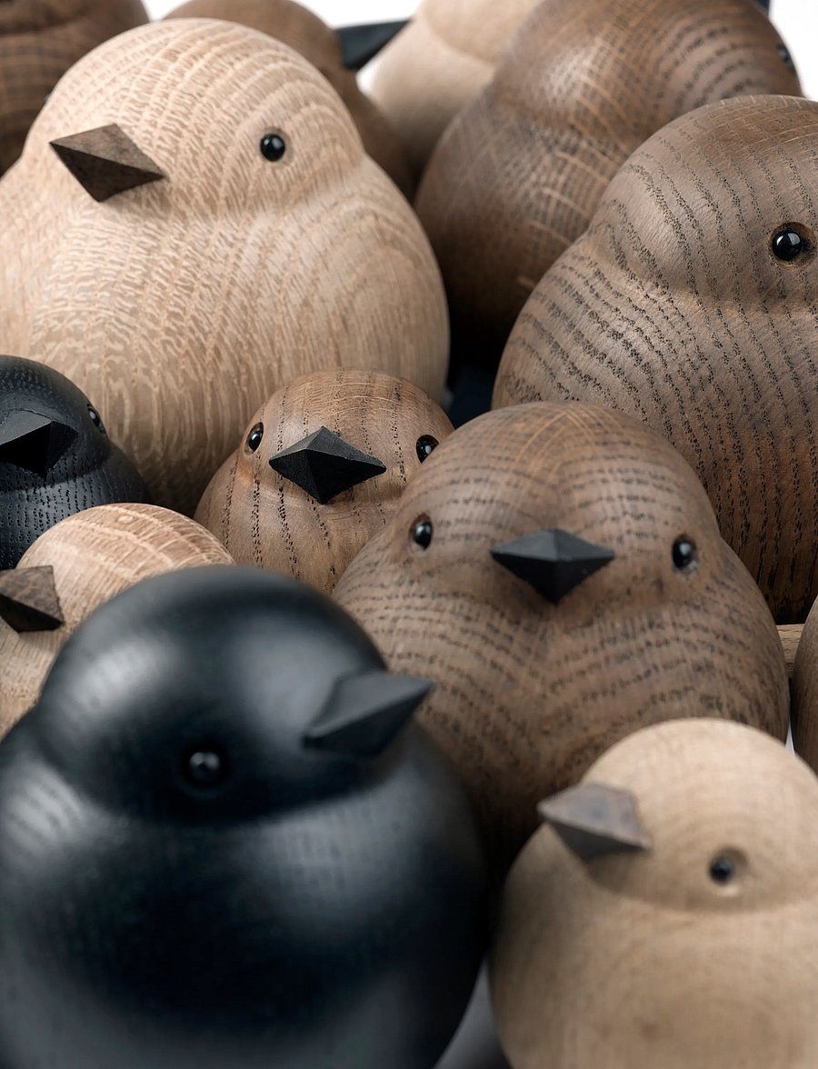 Novoform - Papa Sparrow - holzfiguren - black stained - 4