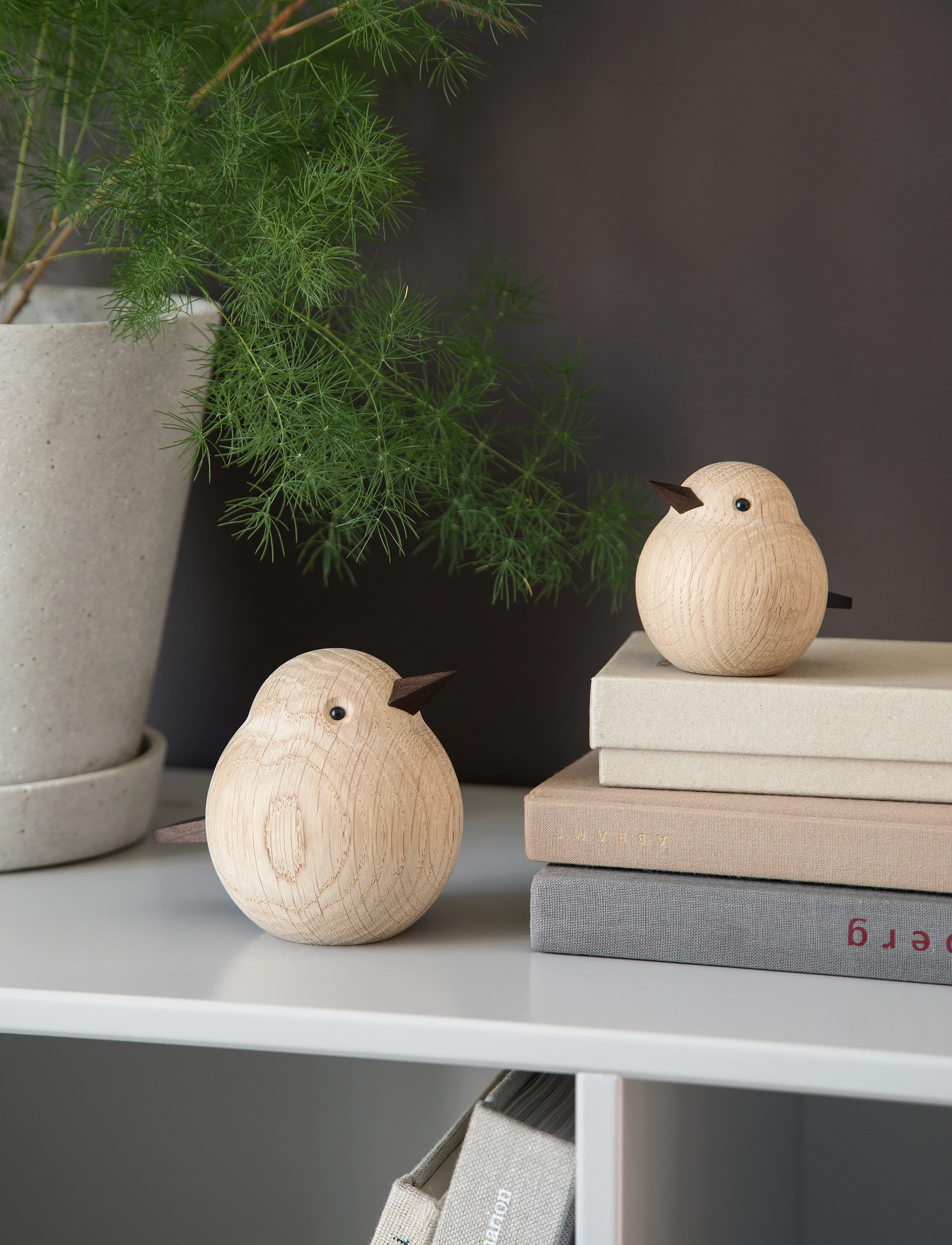 Novoform Papa Sparrow, H10 cm, Decorative Accessories-details, Beige - Wooden Figures, Homeware