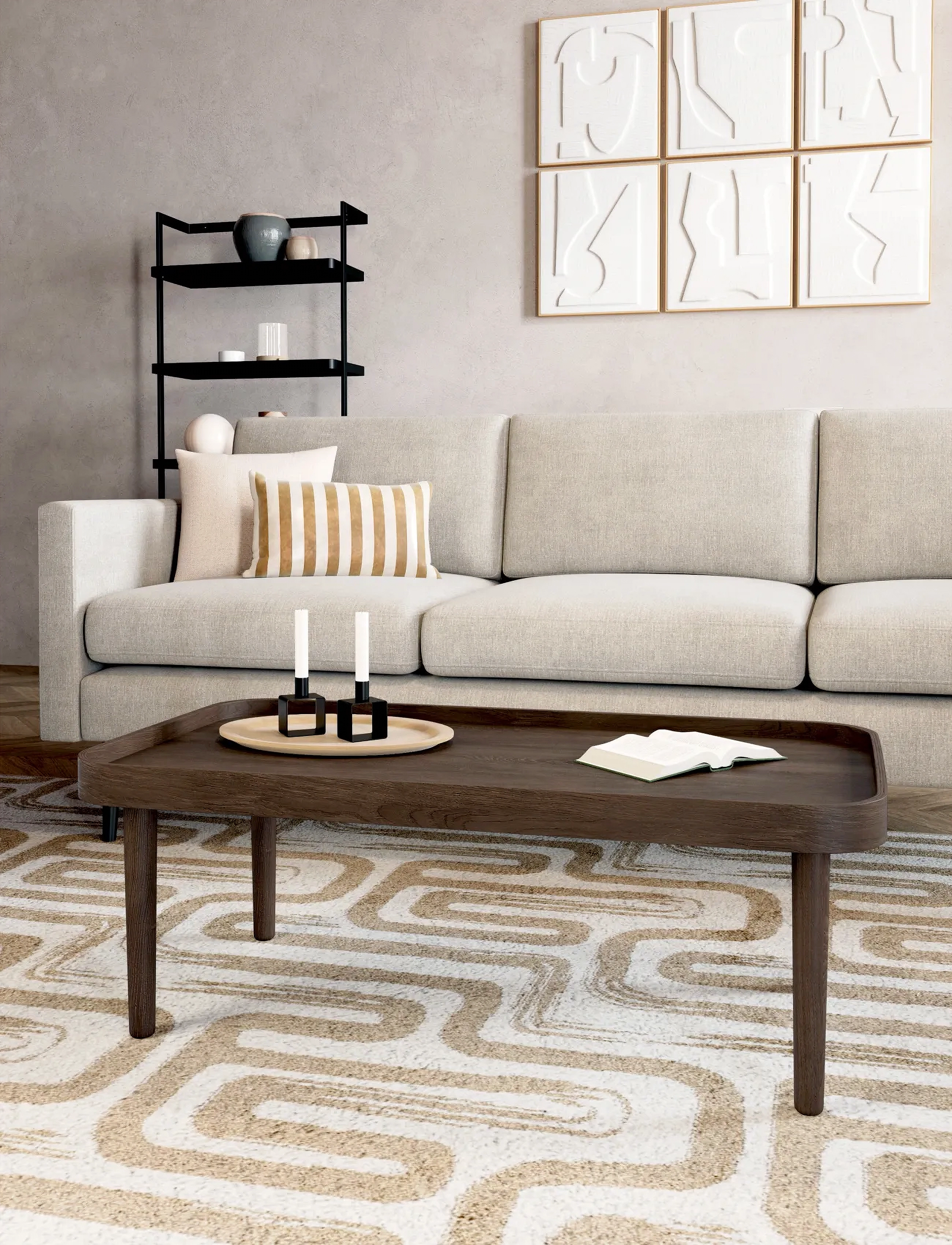 Novoform Serena Coffee Table, One Size, Brown, Borde > Sofaborde, Unisex